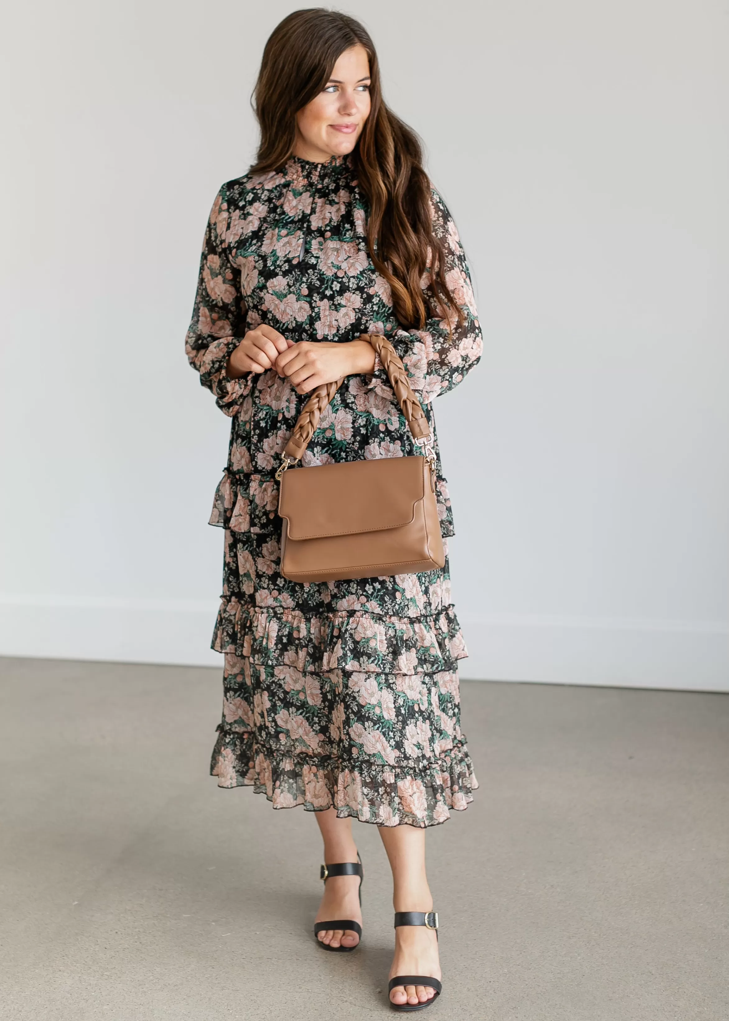 Heartloom Beckinsale Long Sleeve Floral Maxi Dress Sale