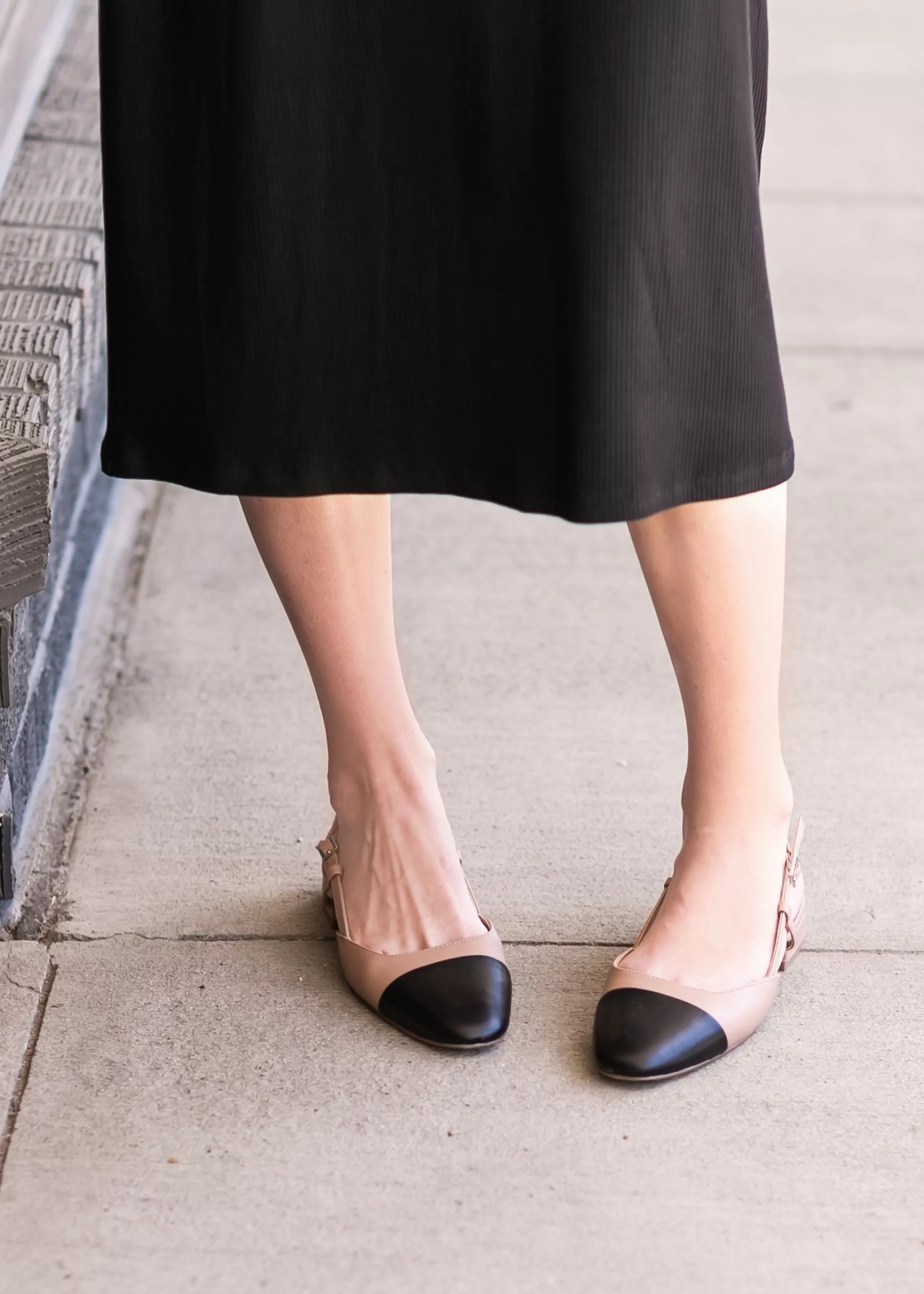 Steve Madden Belinda Tan Leather Slingback Flats Cheap