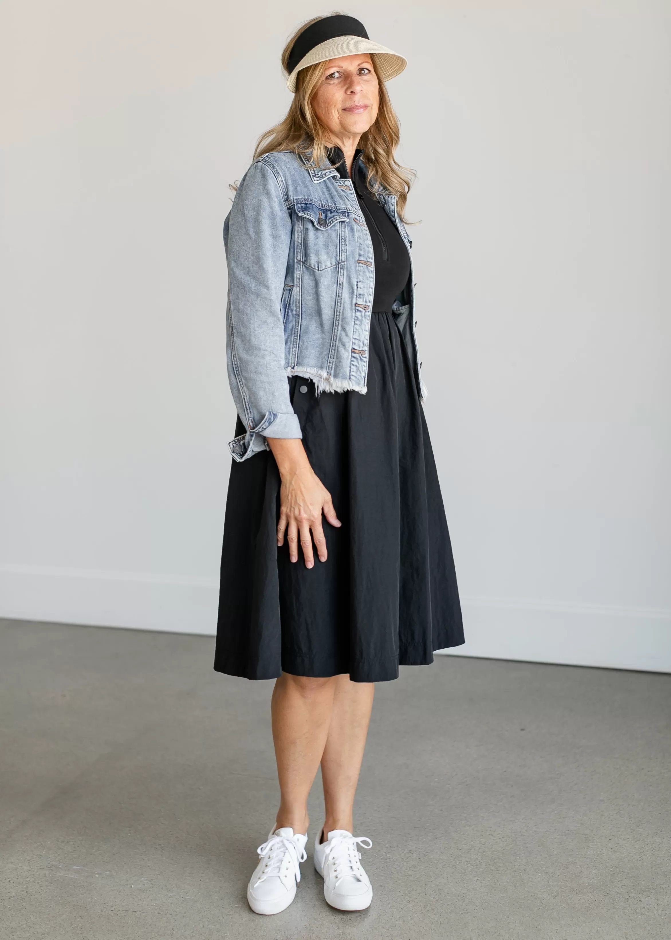 Steve Madden Berlin Half-Zip Sleeveless Midi Dress Fashion
