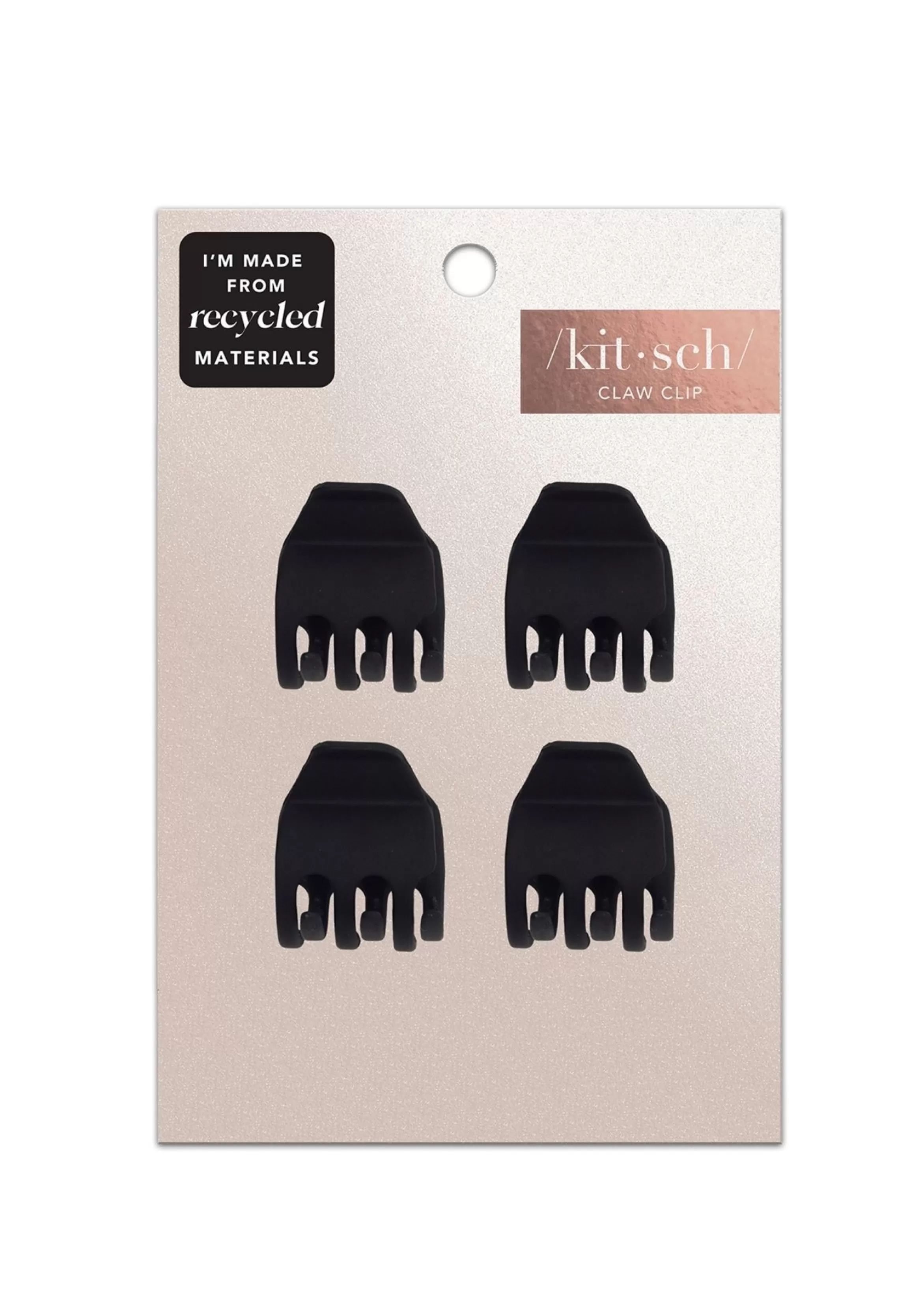 Kitsch Black Mini Classic Claw Clips - 4 Pack Cheap