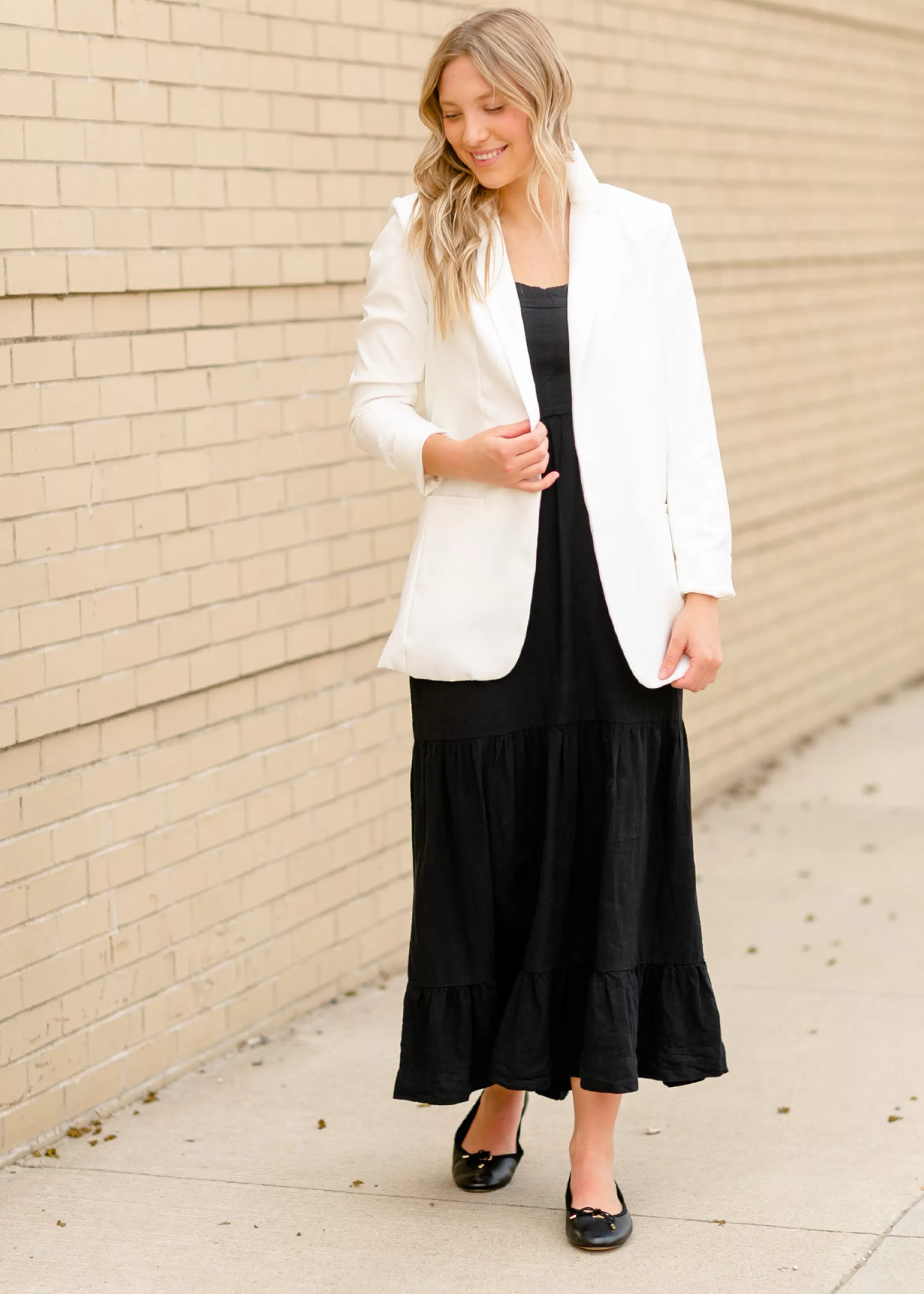 Steve Madden Blossoms Black Leather Flat Best