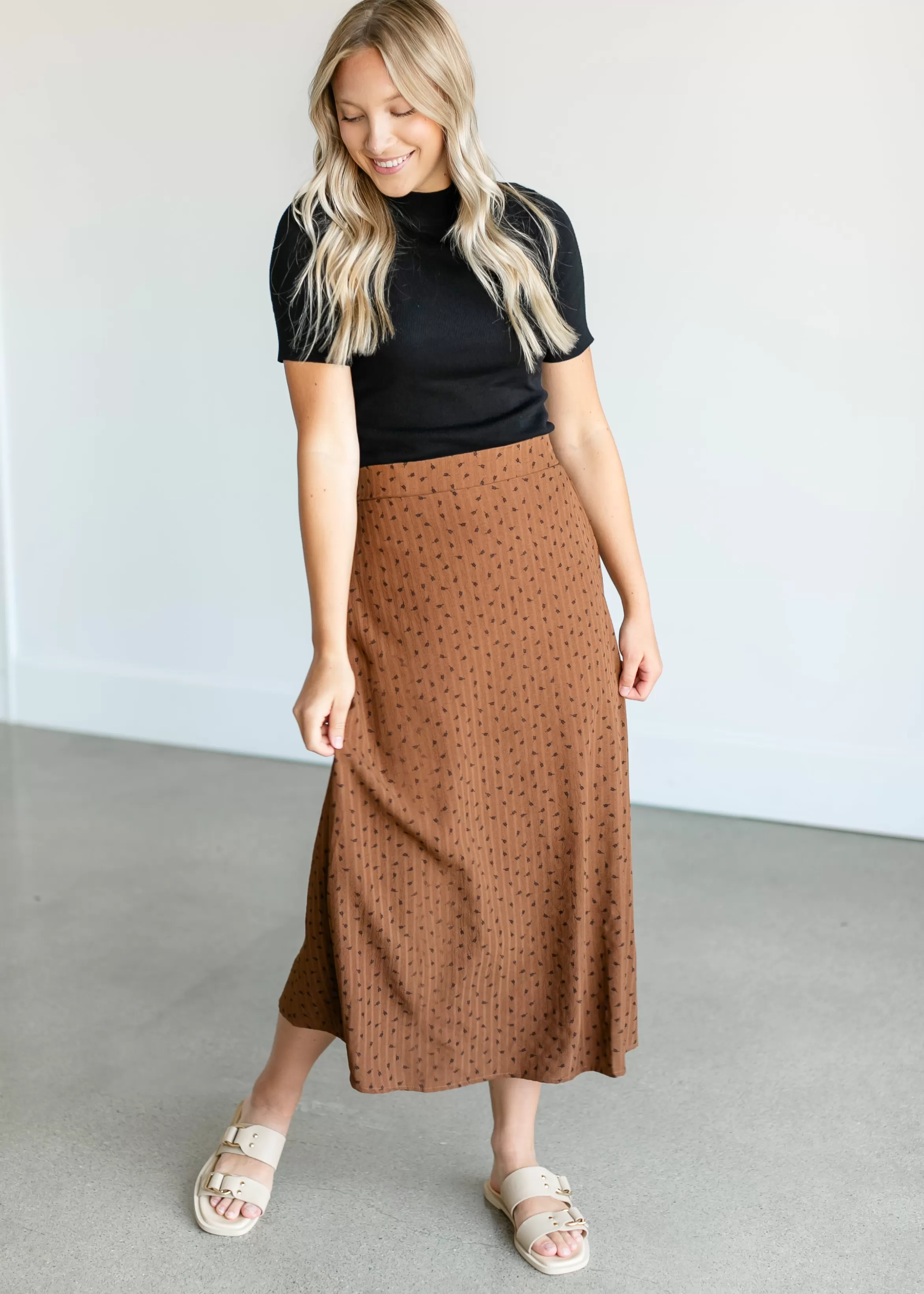 * Braylyn Floral Midi Skirt Outlet