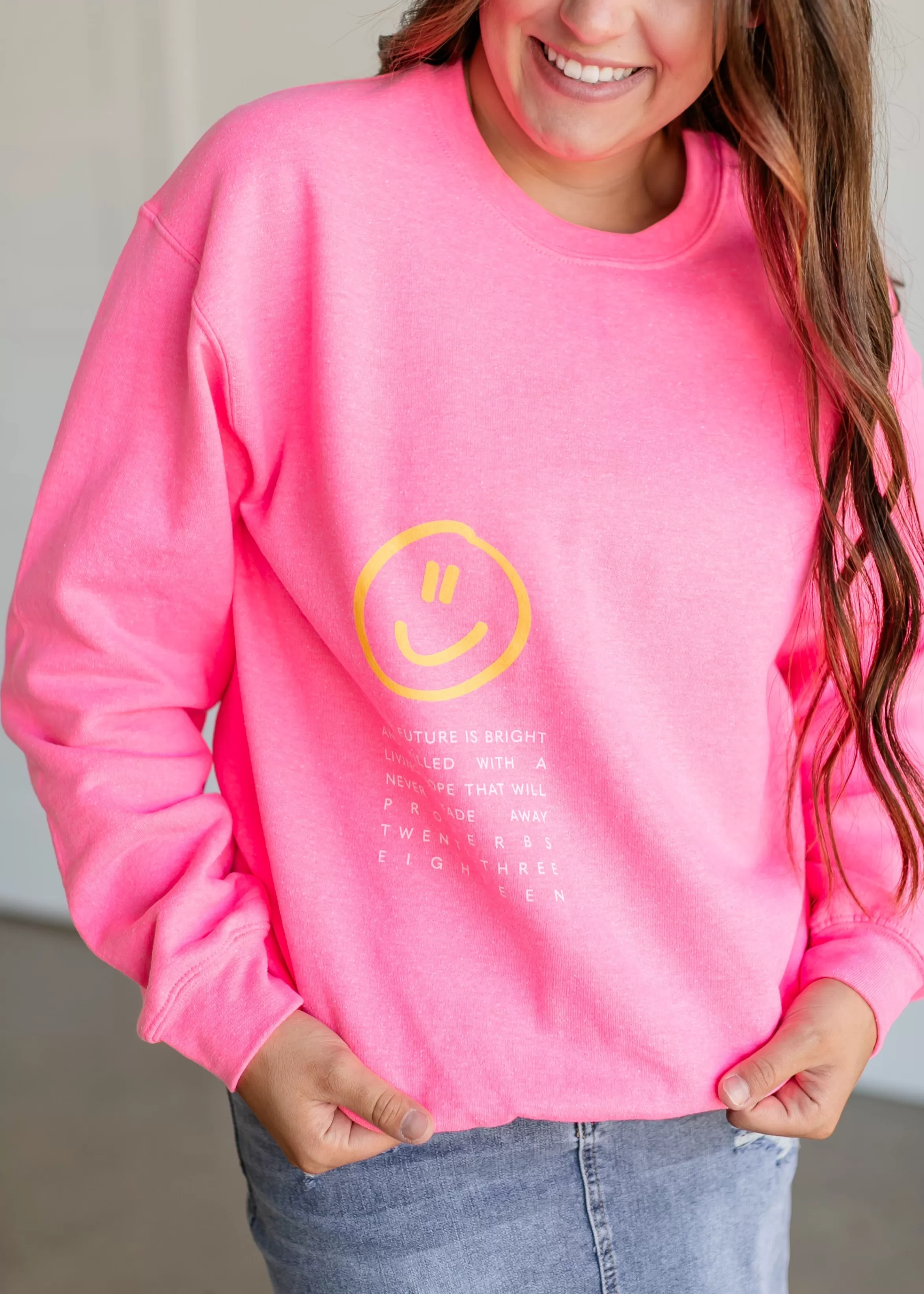Dear Heart Bright Future Crewneck Sweatshirt Outlet
