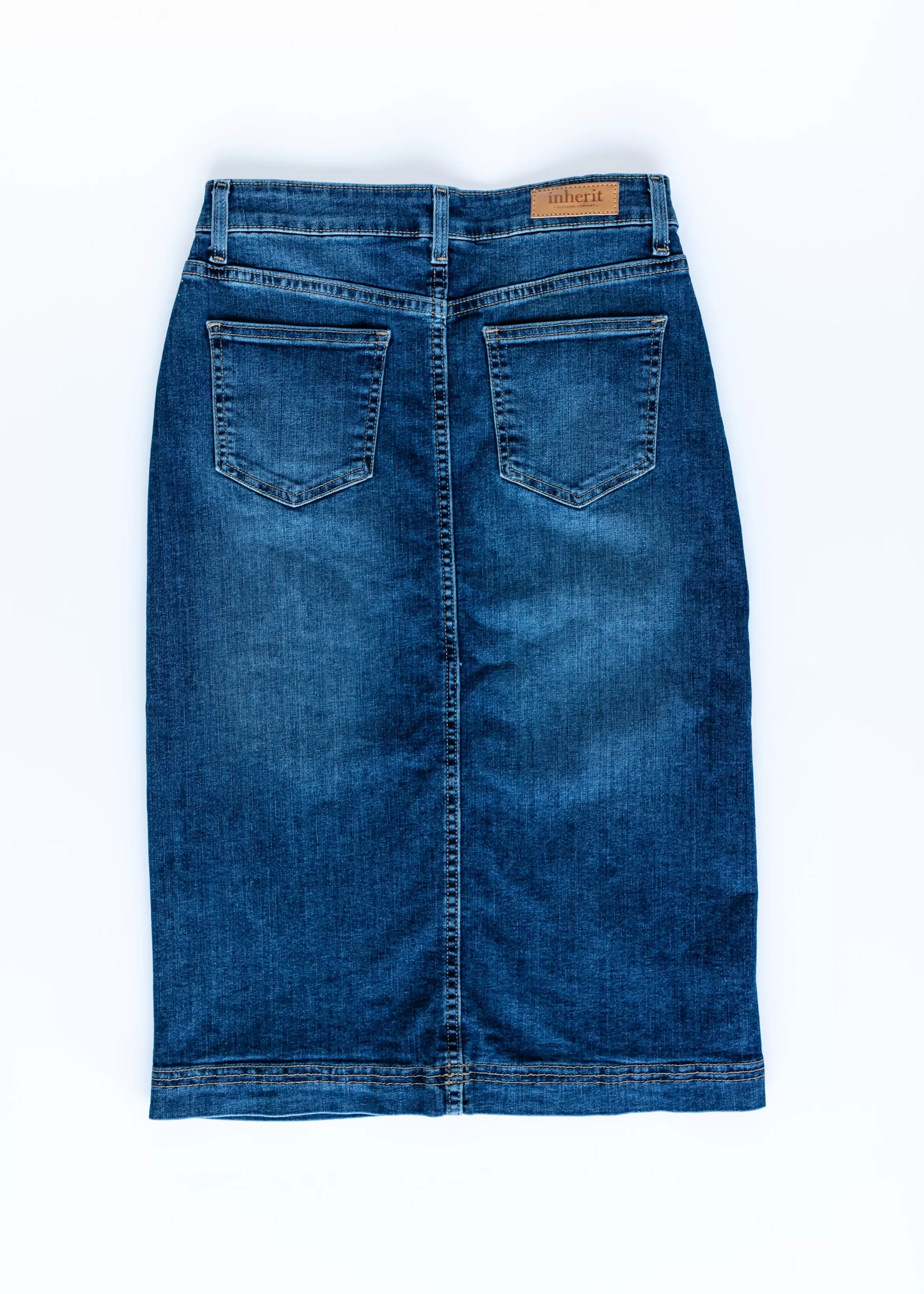 * Bryn Denim Midi Skirt Best