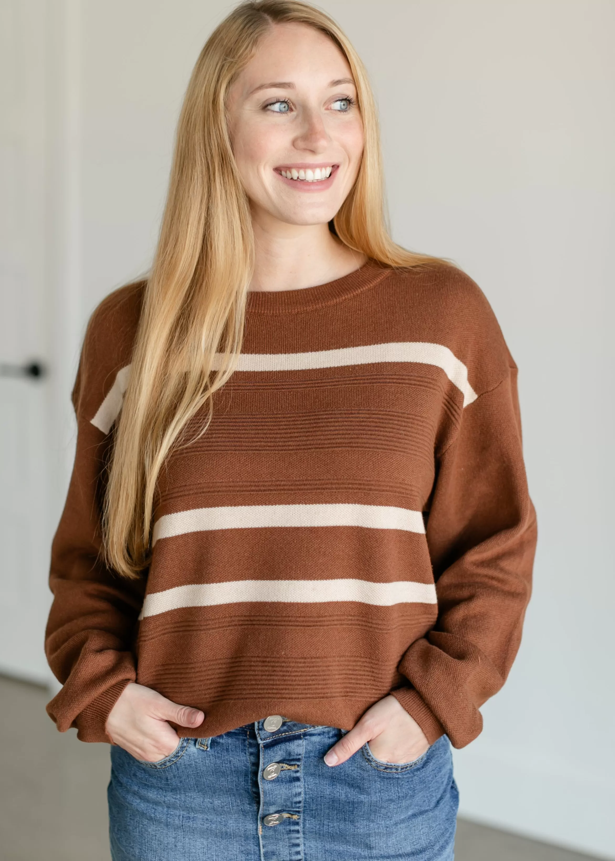 Thread & Supply Cassidy Striped Knit Sweater Best Sale