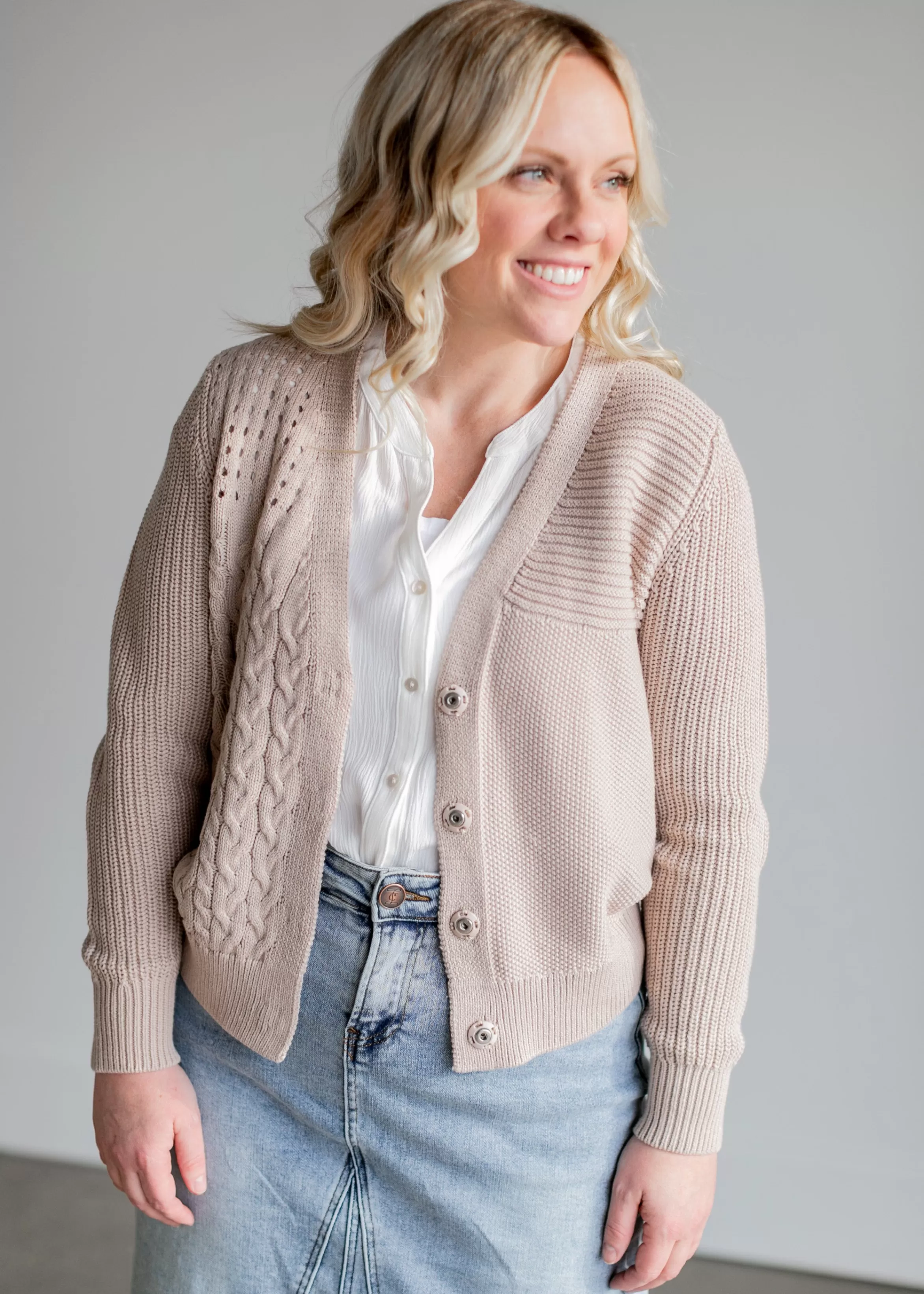 Heartloom Derby Multi Knit Snap Cardigan Flash Sale