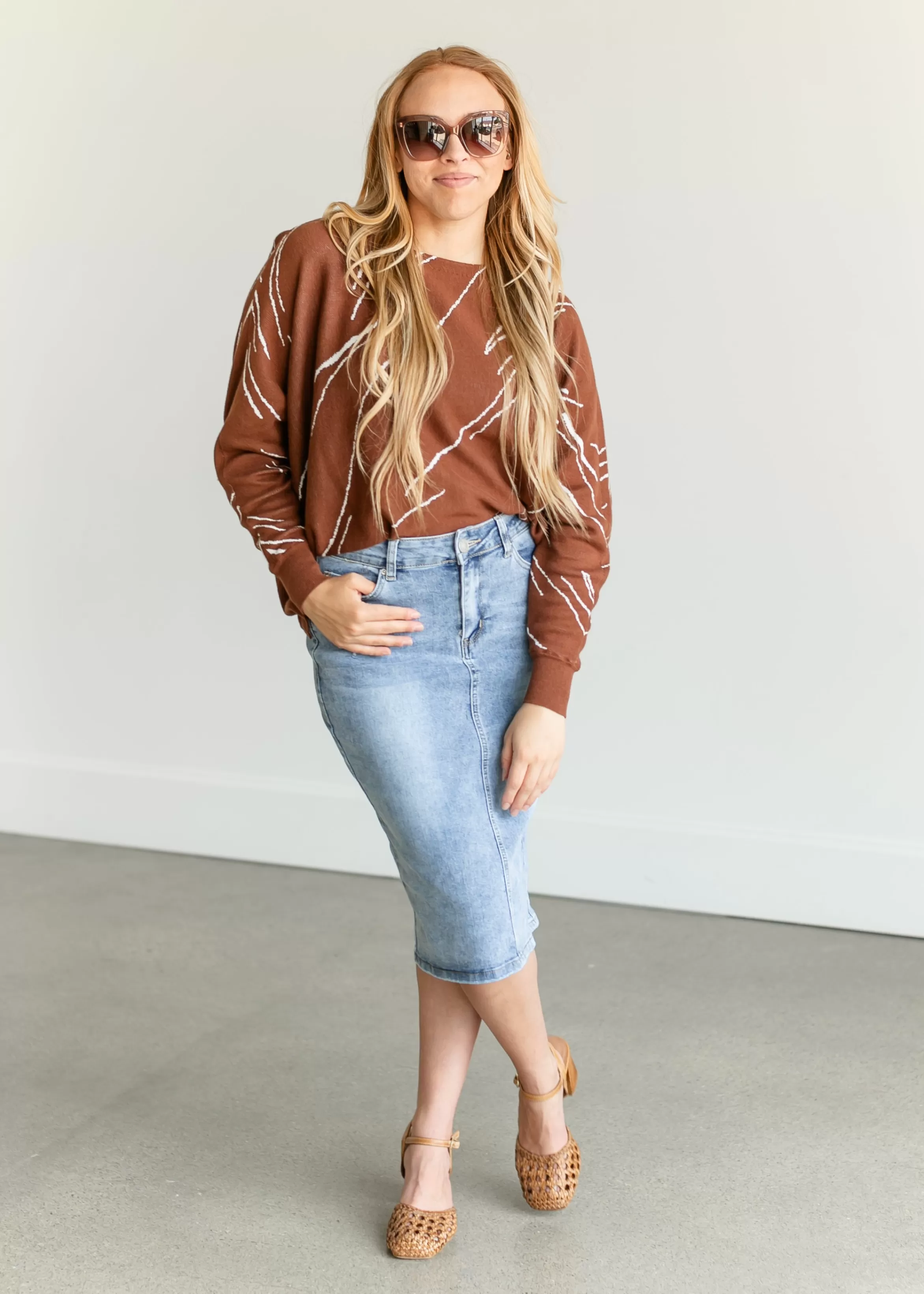 Staccato Dolman Sleeve Tunic Sweater Shop