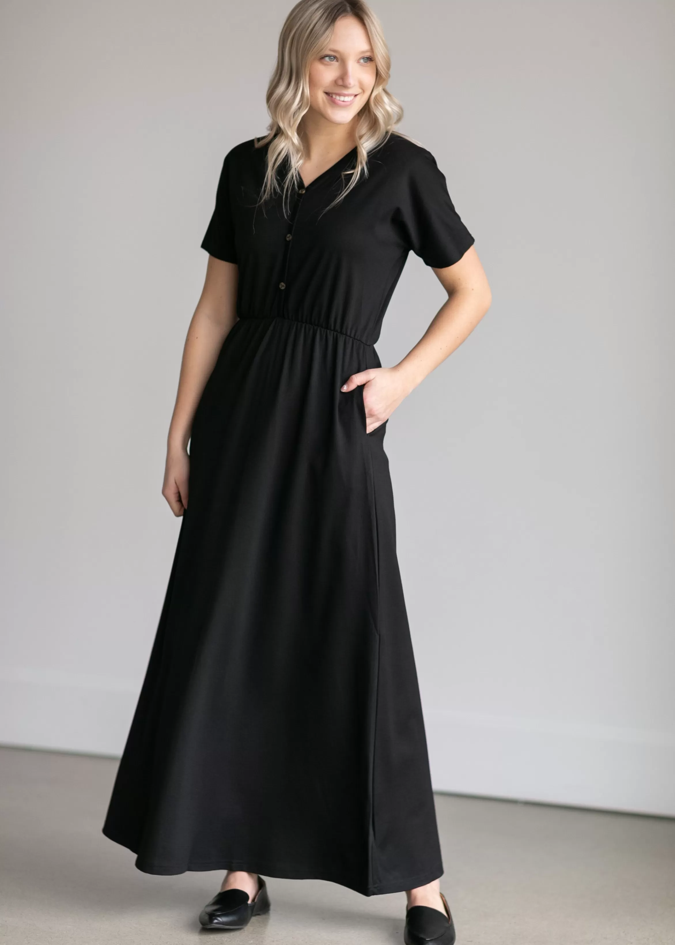 * Ella Cinched Waist Maxi Dress Discount