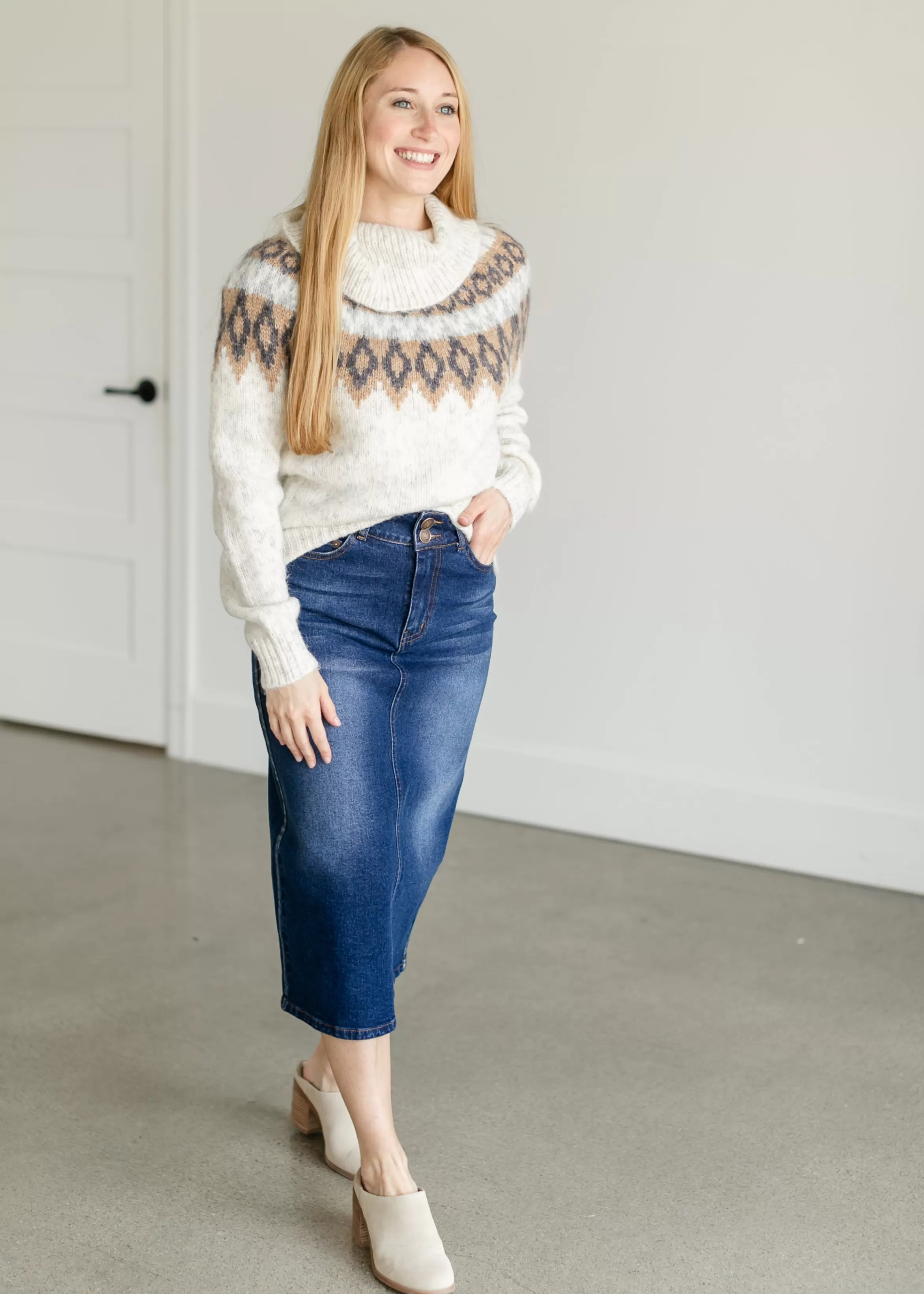 Heartloom Eryk Turtleneck Fair Isle Sweater Outlet
