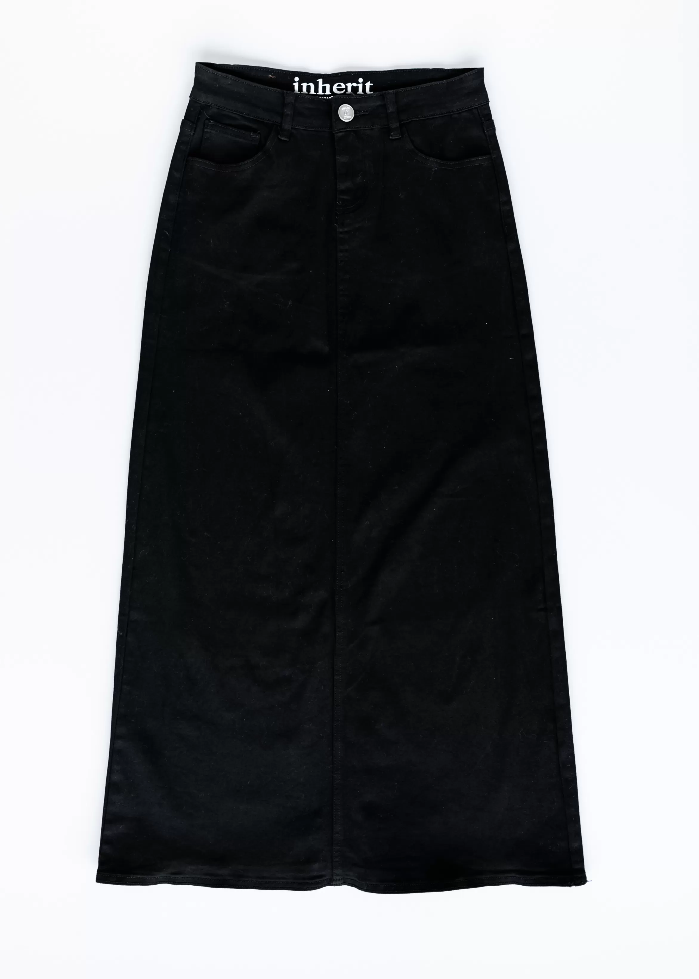 * Faith Black Long Denim Maxi Skirt Store