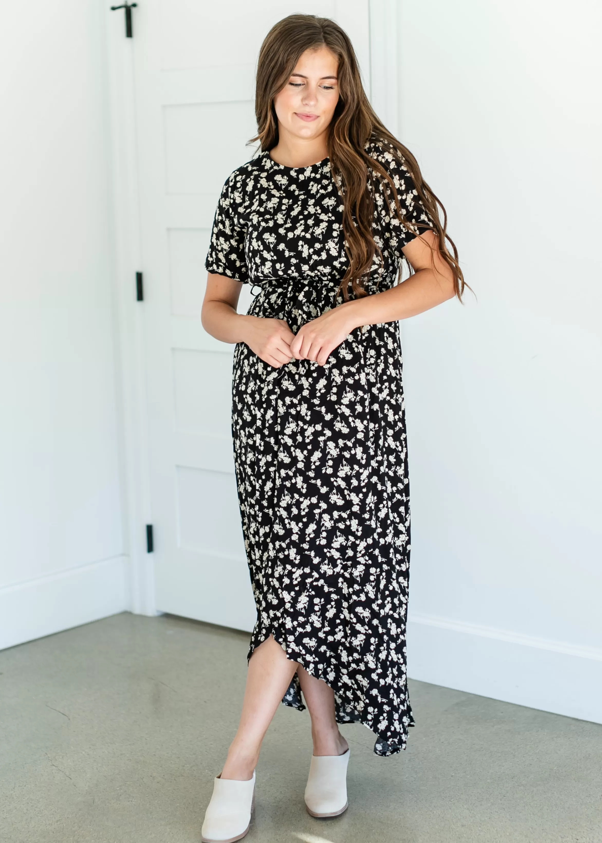 Polagram + BaeVely Floral Belted Maxi Dress Fashion