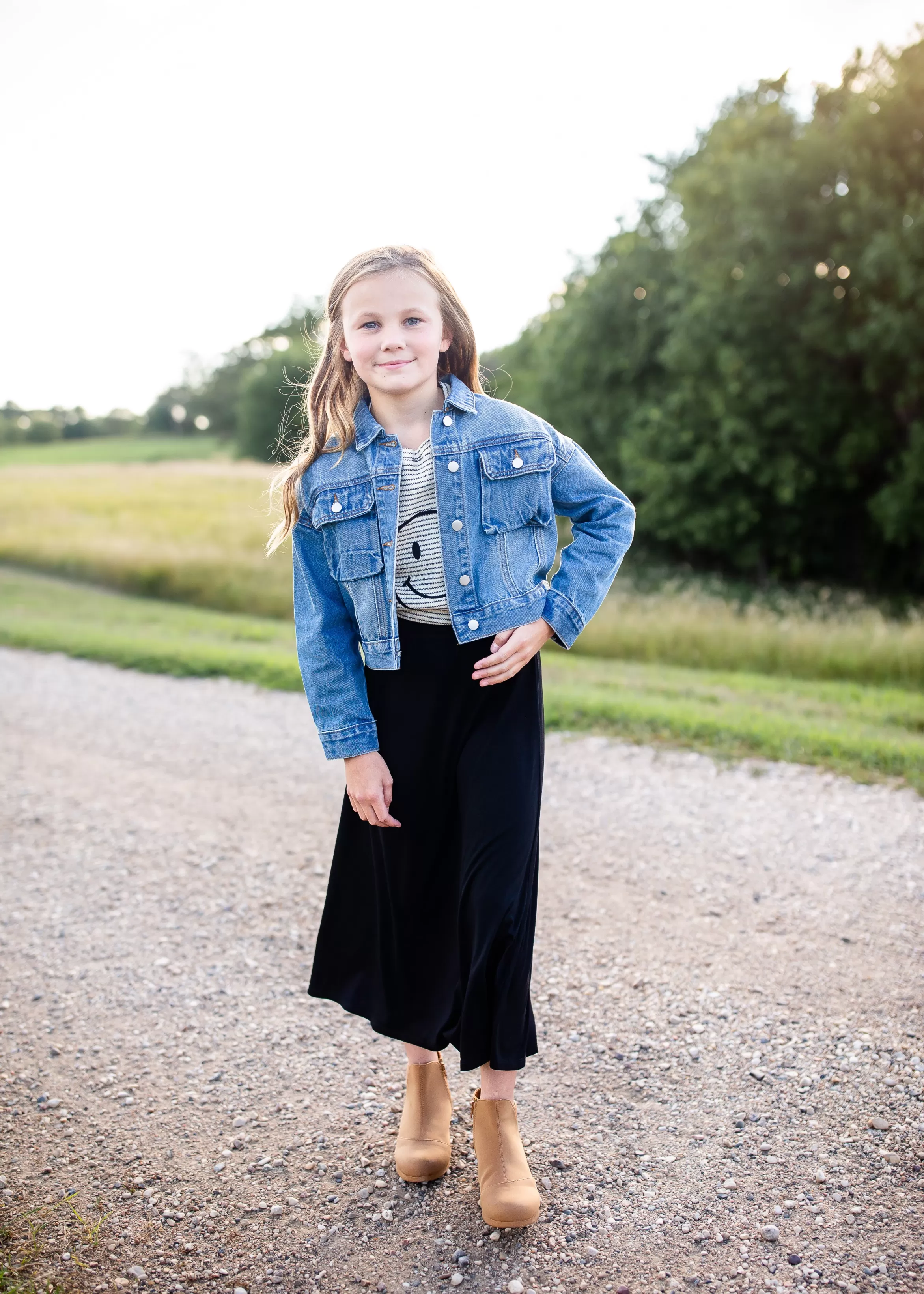 * Girls Clarissa Maxi Skirt Cheap