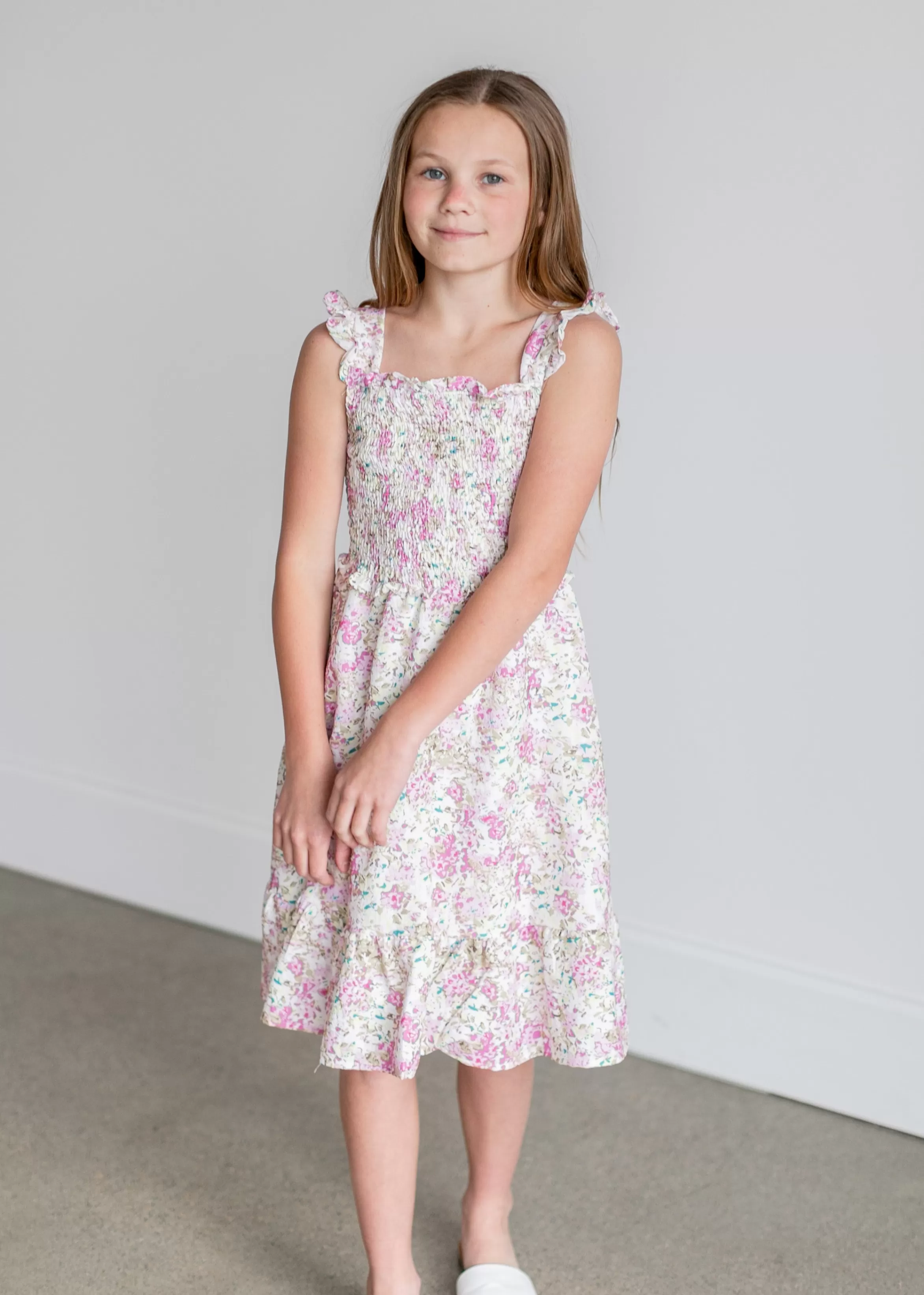 Hayden Girls Yellow & Pink Floral Dress New