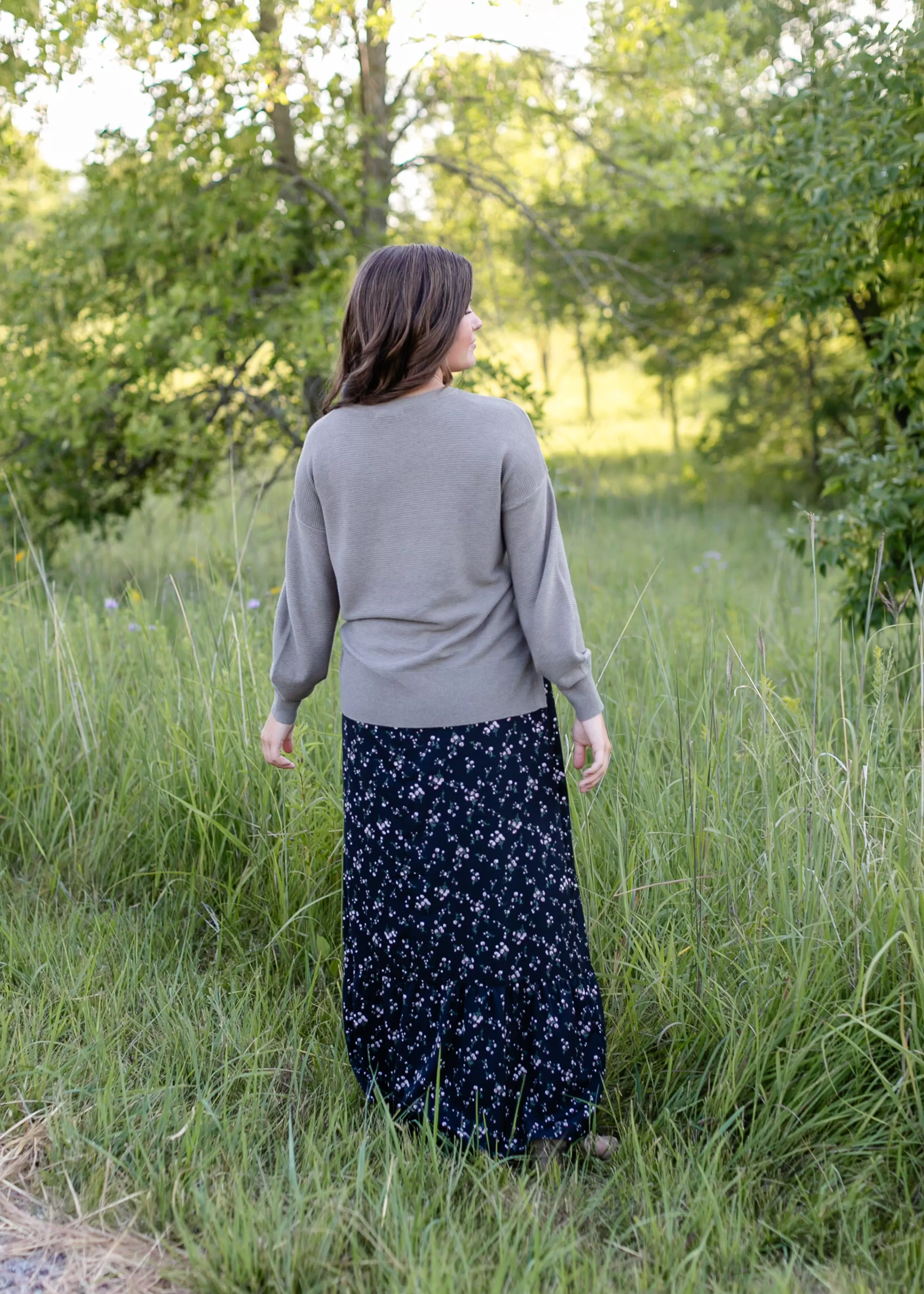 * Havyn Floral Lined Maxi Skirt Cheap