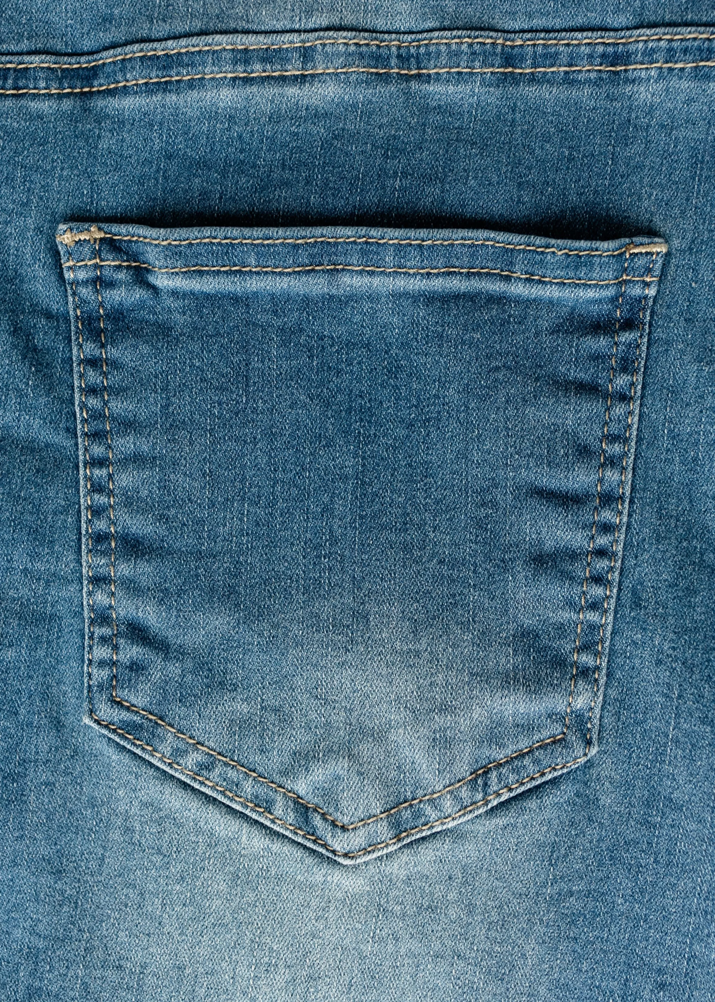 * Josie Vintage Wash Button Front Midi Denim Skirt Discount