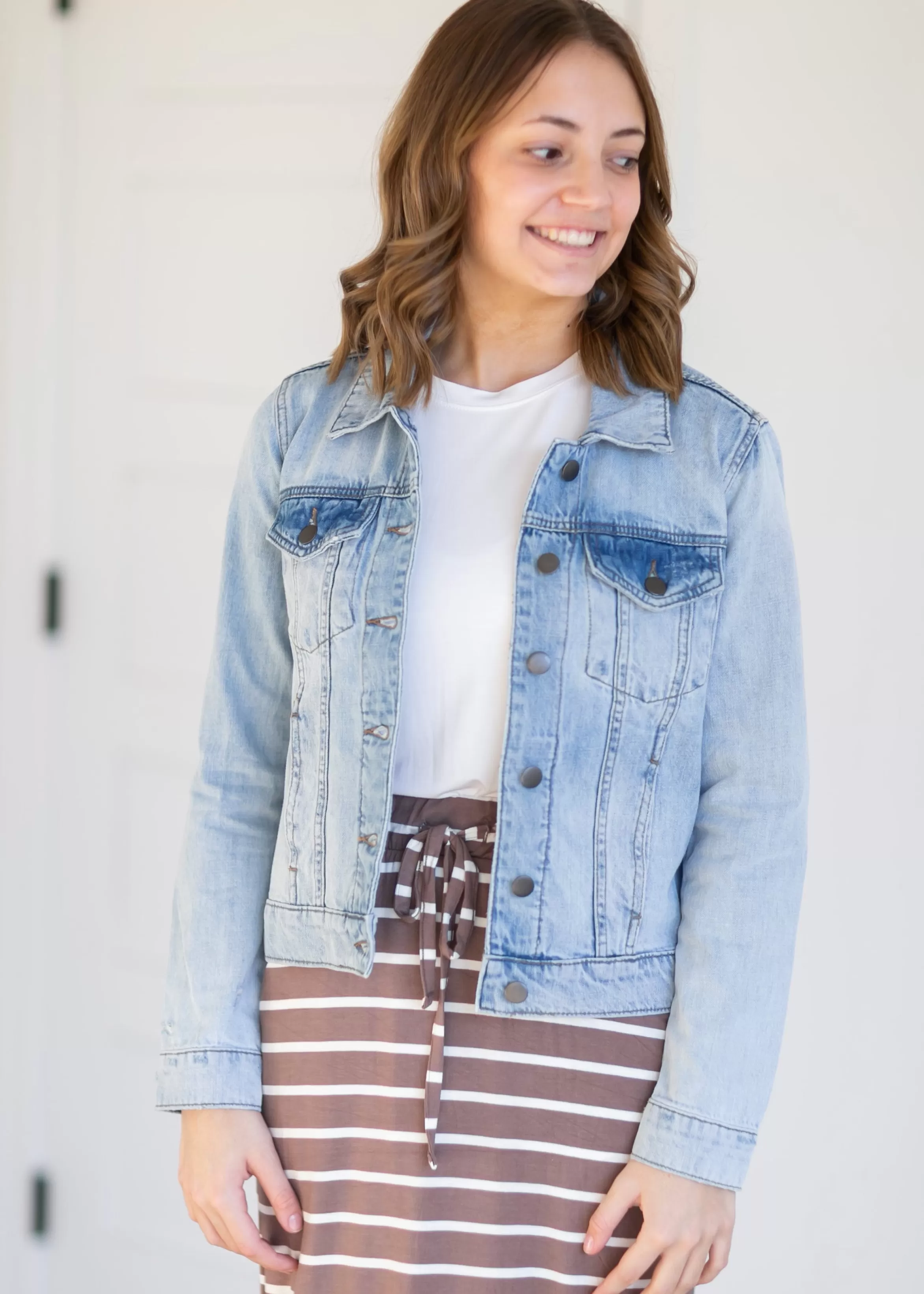Swat Fame Julia Light Wash Jean Jacket Clearance