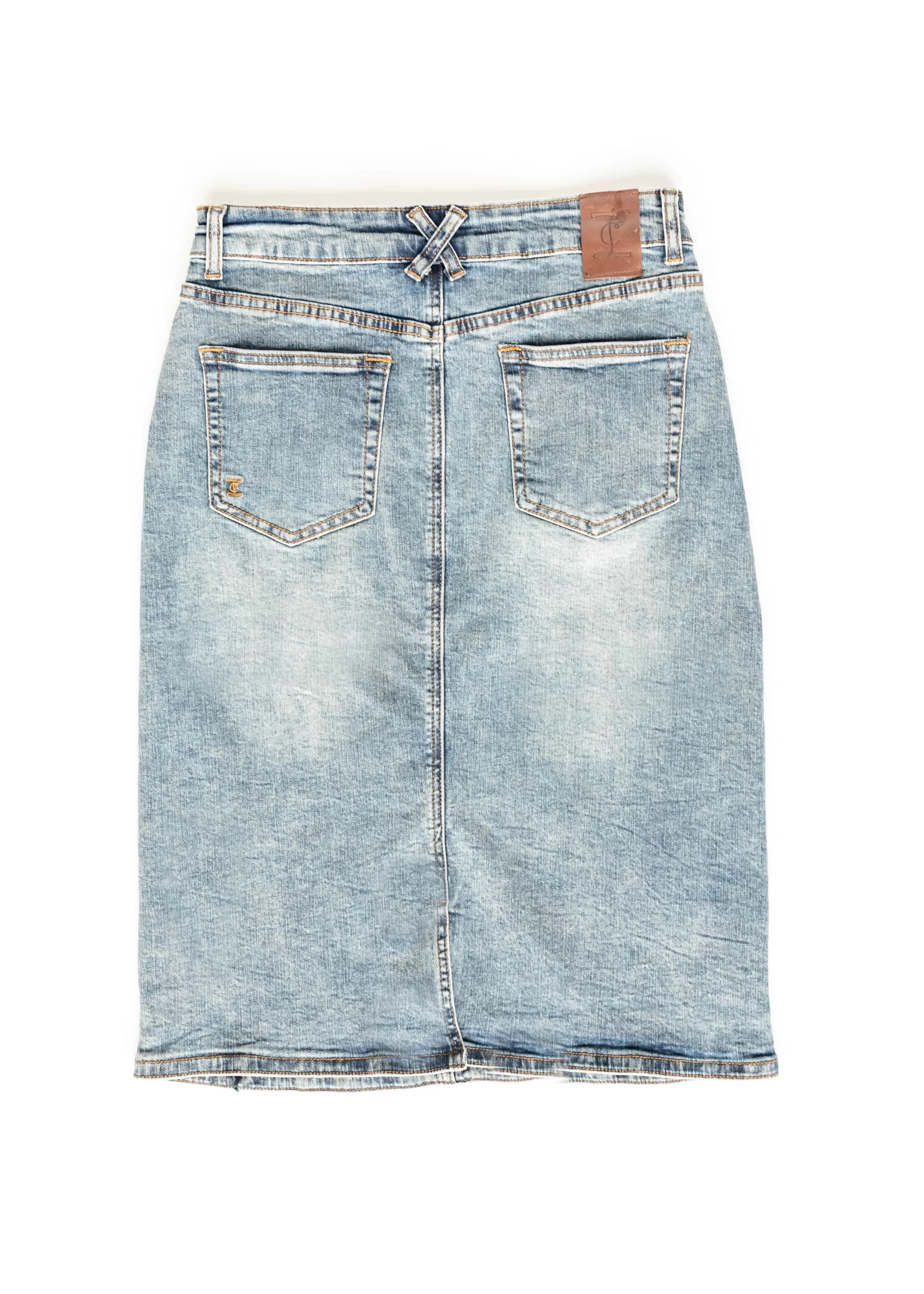 * Kaitty Vintage Wash Midi Skirt Shop