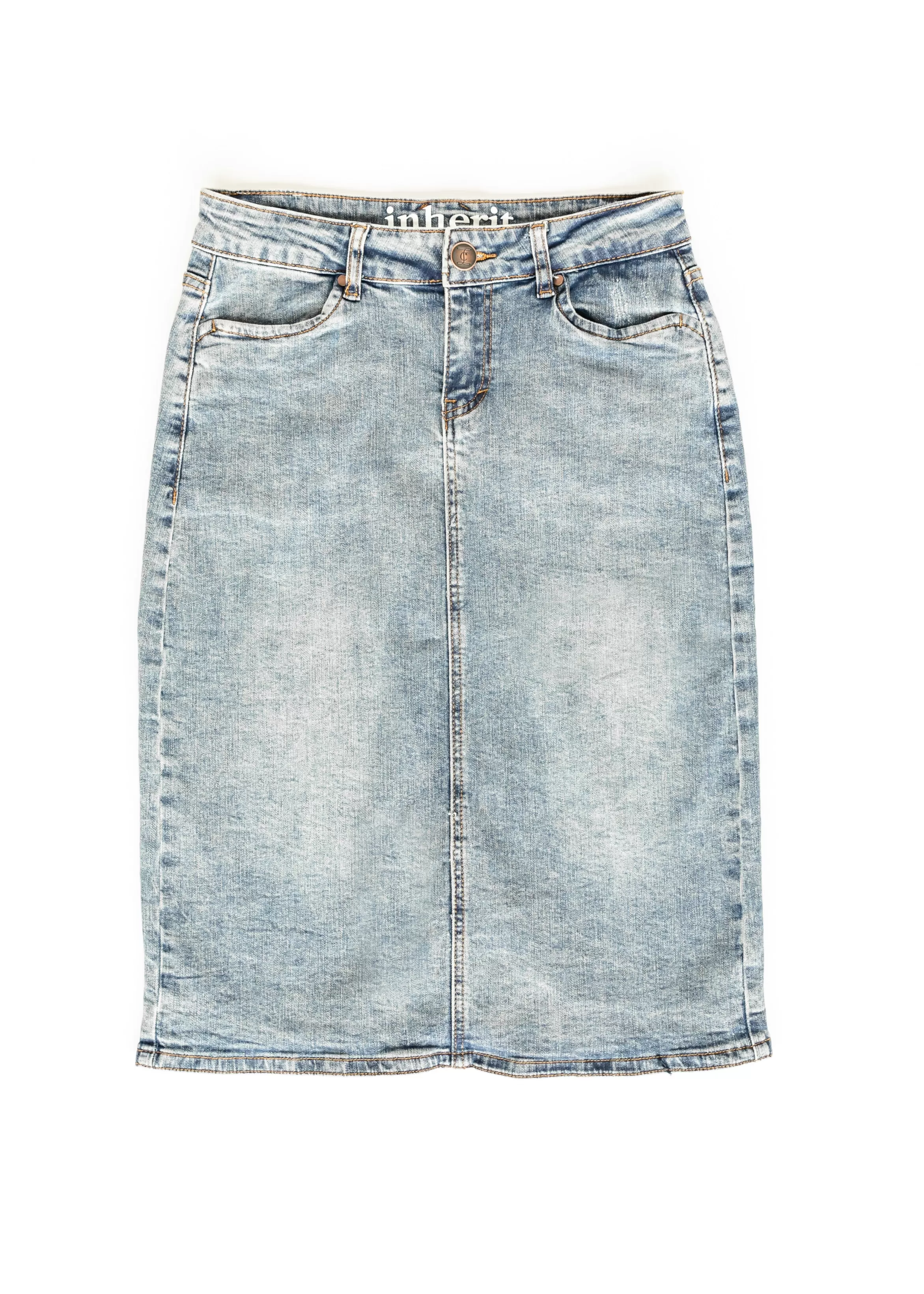 * Kaitty Vintage Wash Midi Skirt Shop