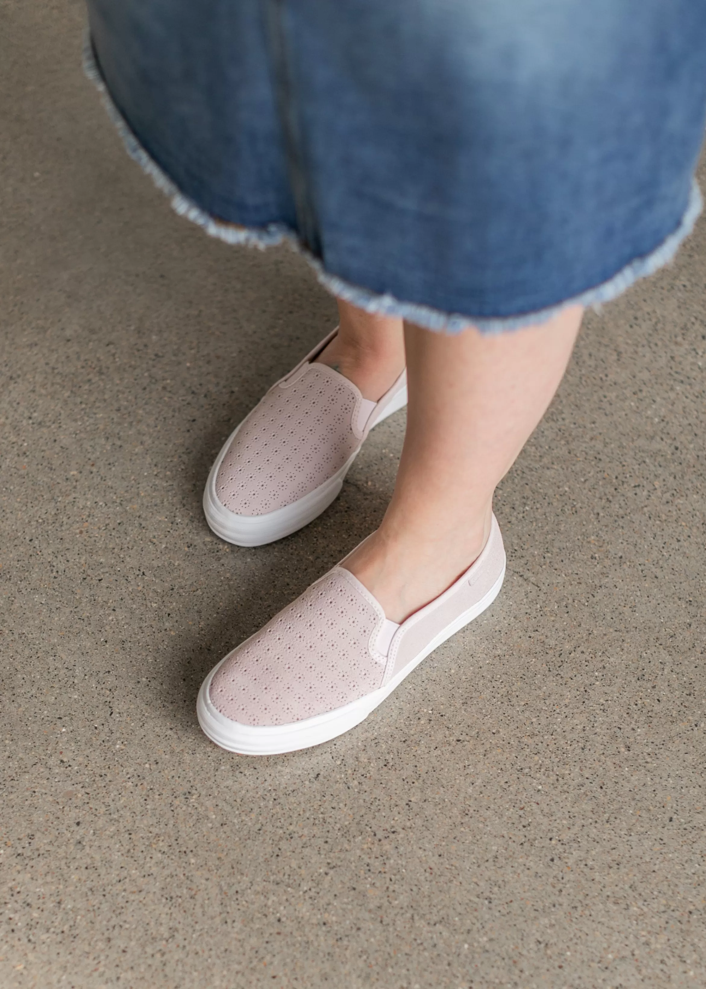Keds ®Double Decker Pink Slip On Sneaker Fashion
