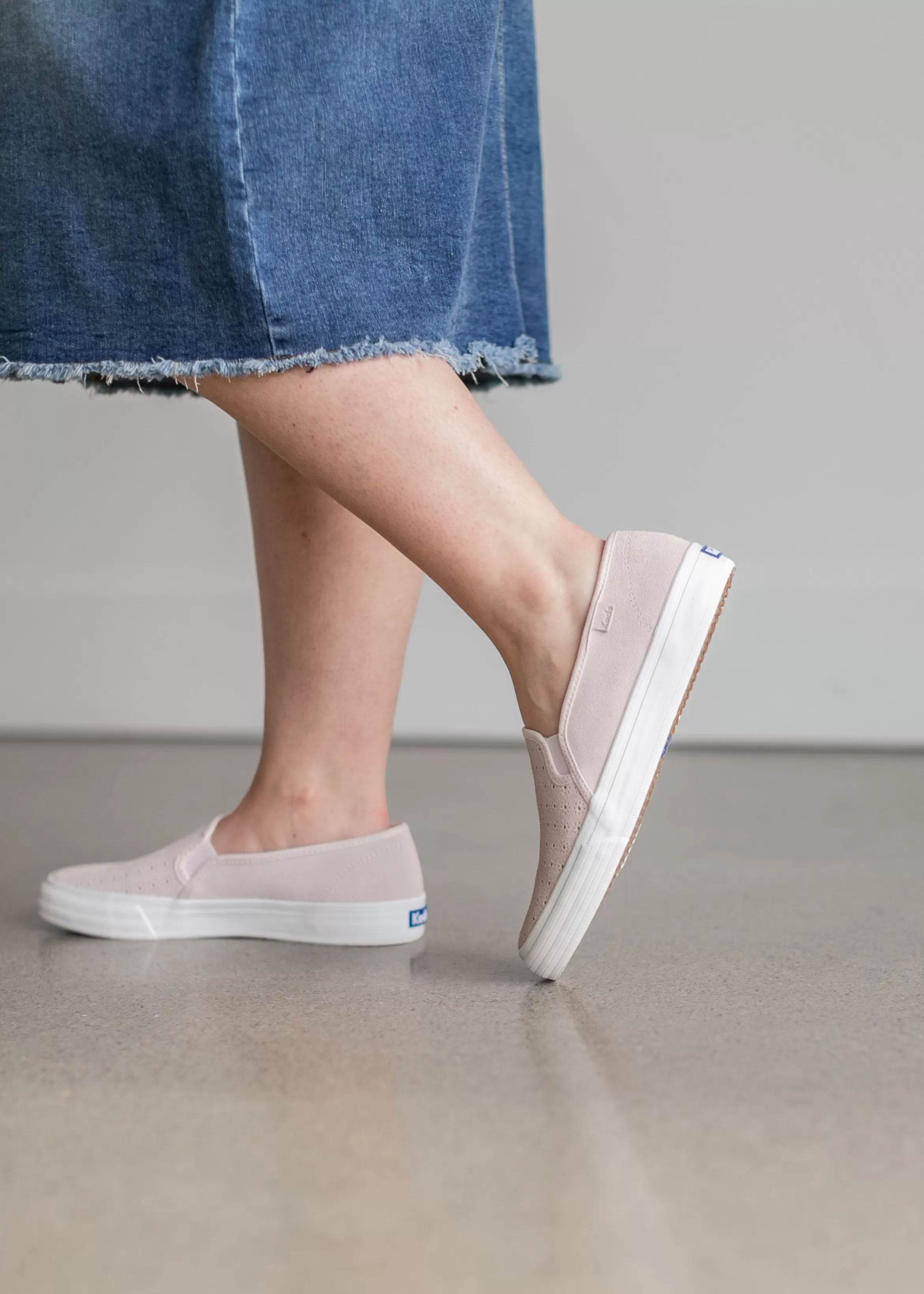 Keds ®Double Decker Pink Slip On Sneaker Fashion