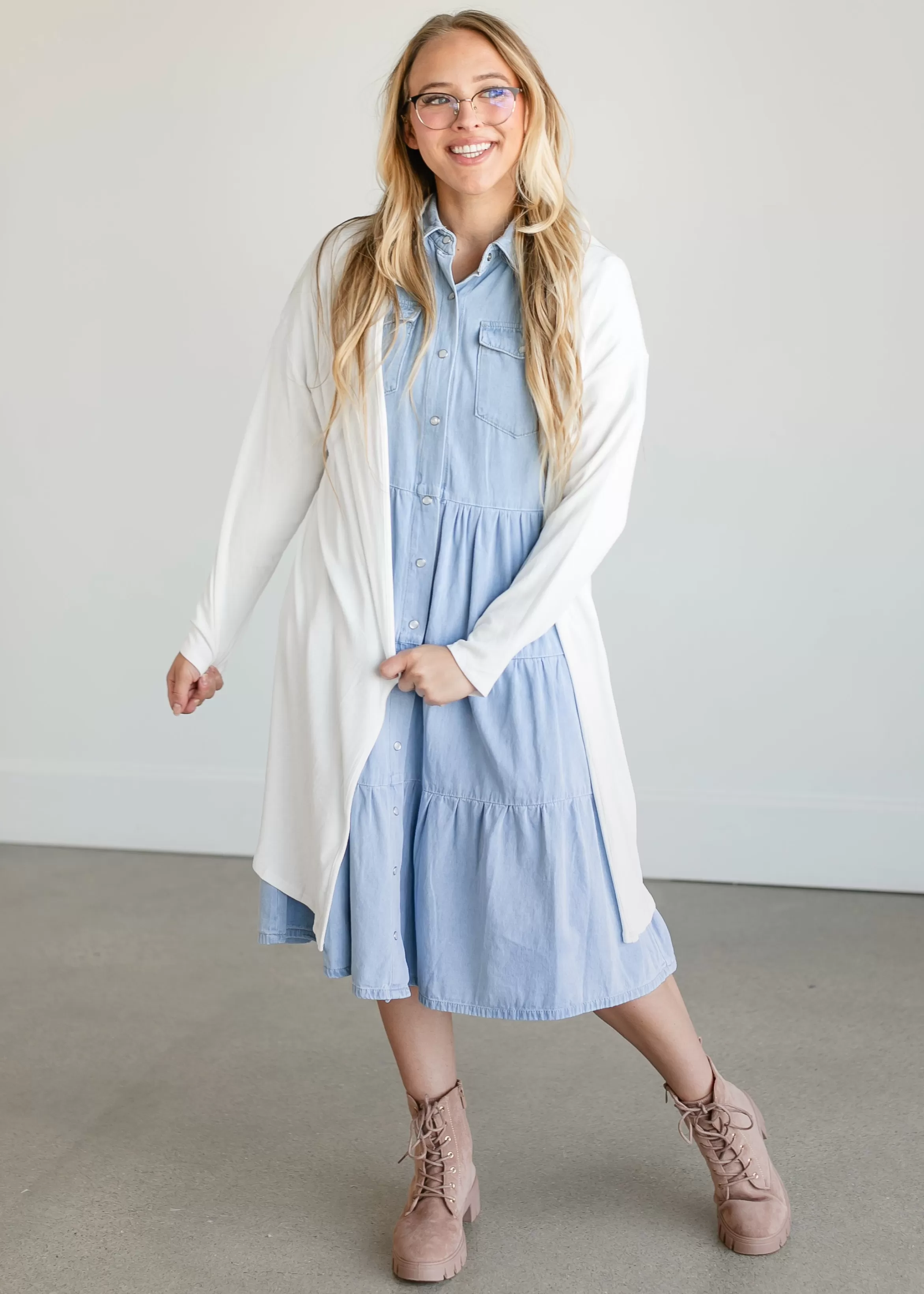 Sadie & Sage Lightweight Open Front Cardigan Best Sale