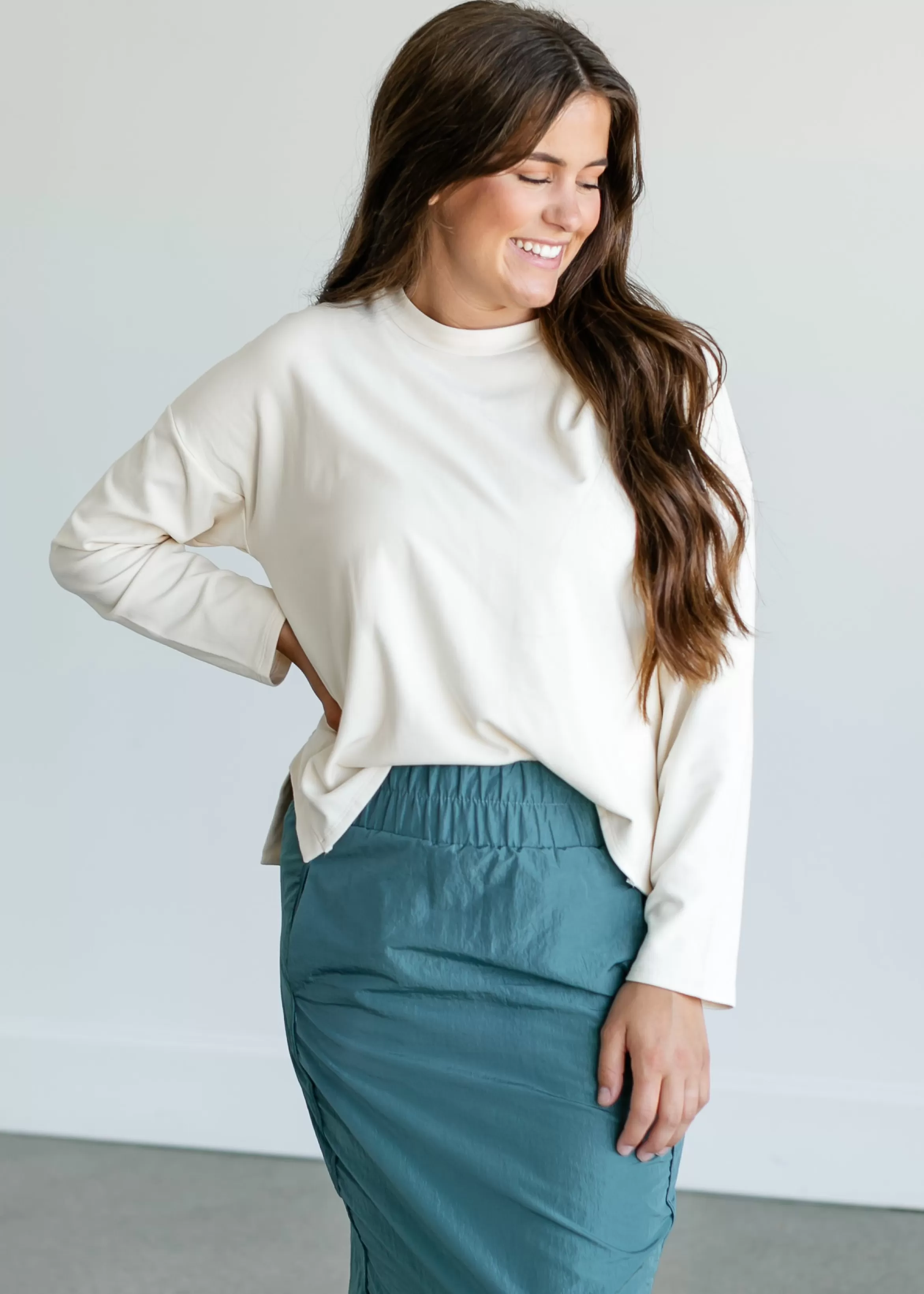 Wishlist Long Sleeve Drop Shoulder Top Outlet