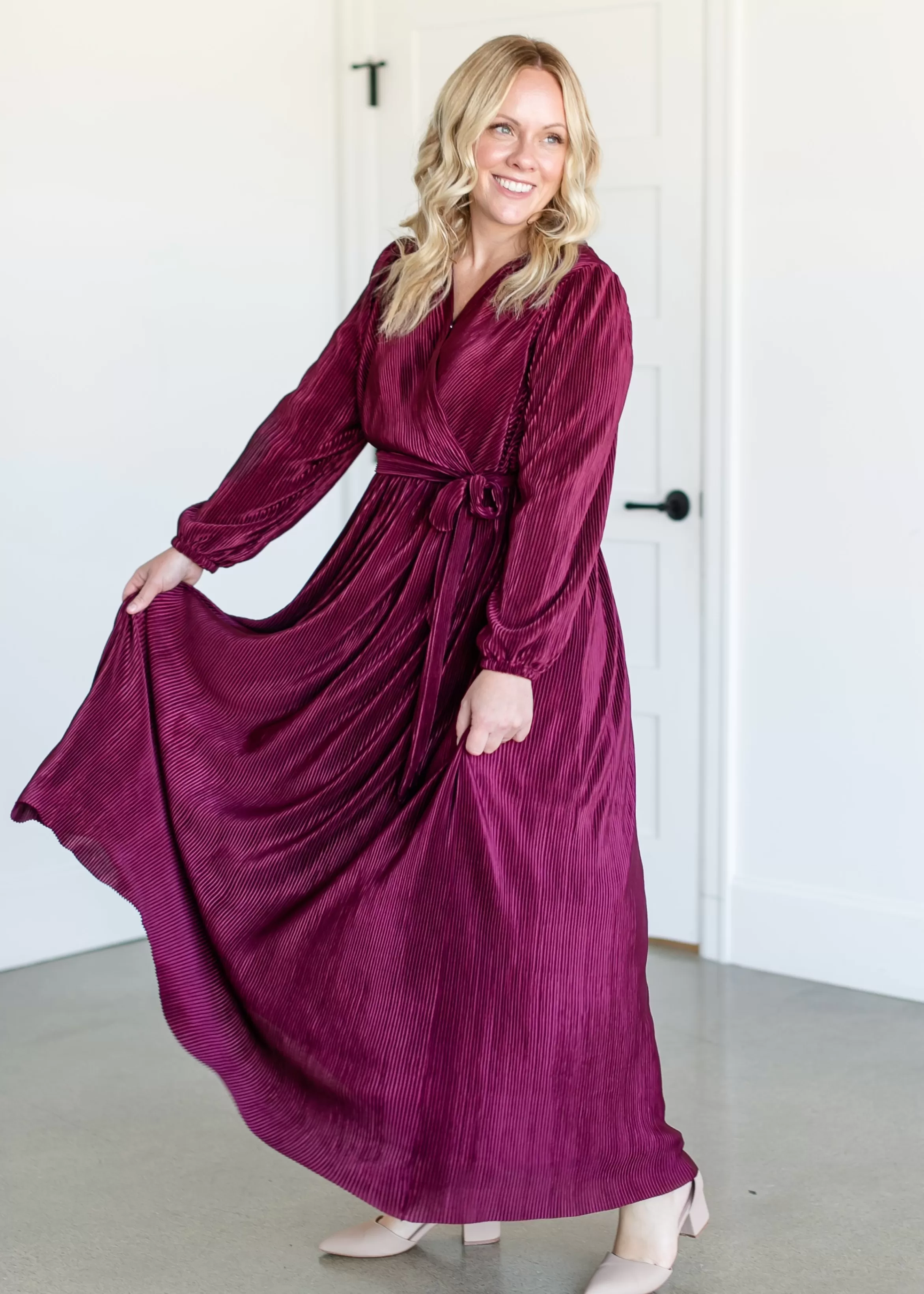 Mikarose Marilyn Faux Wrap Maxi Dress Fashion