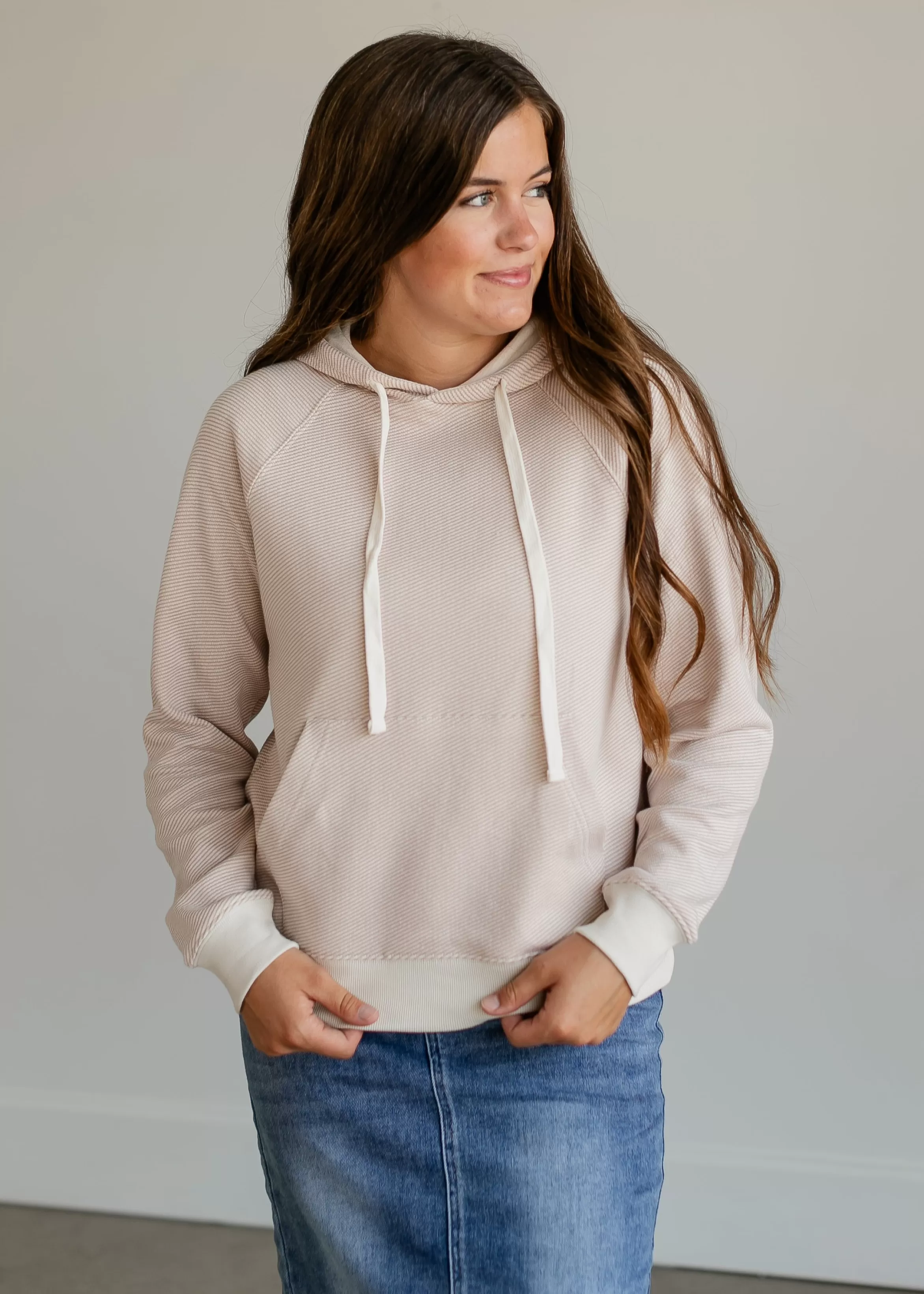 Thread & Supply Micah Dusty Pink Hoodie Clearance