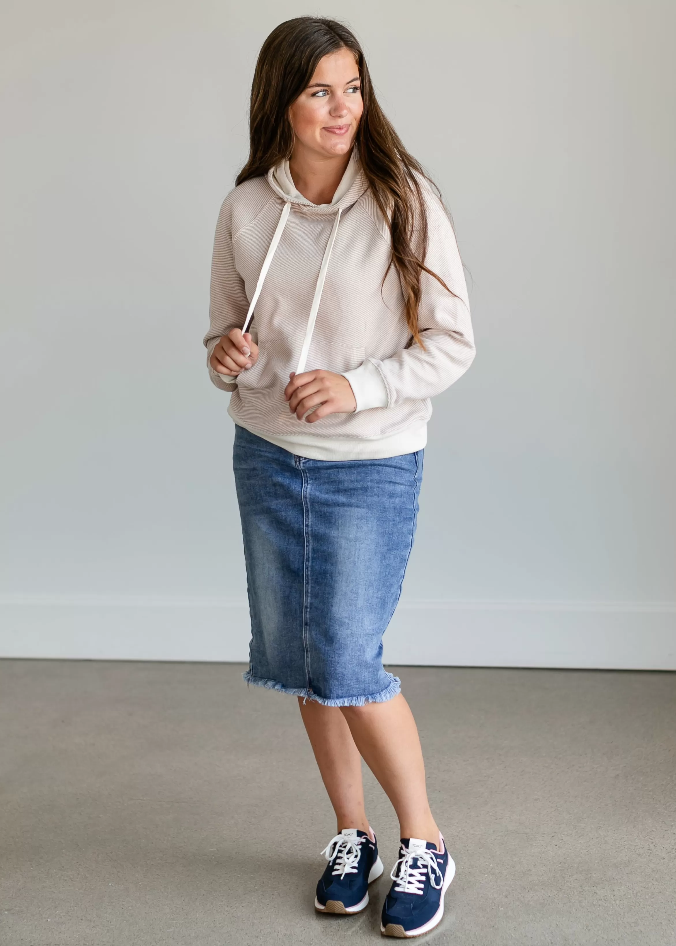 Thread & Supply Micah Dusty Pink Hoodie Clearance