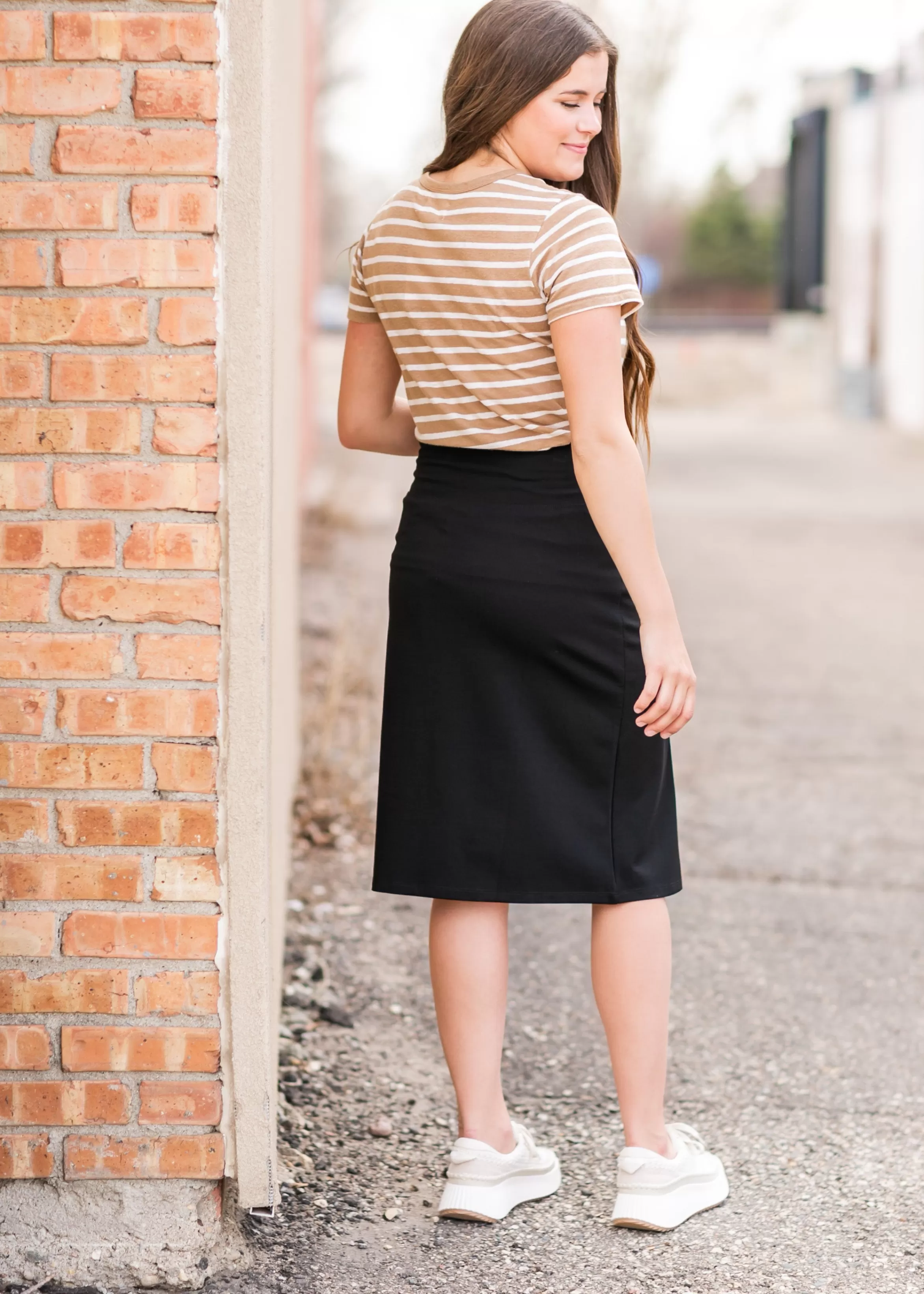 * Modest Women's Quinn Midi Skirt | Inherit Clothing Company Cheap