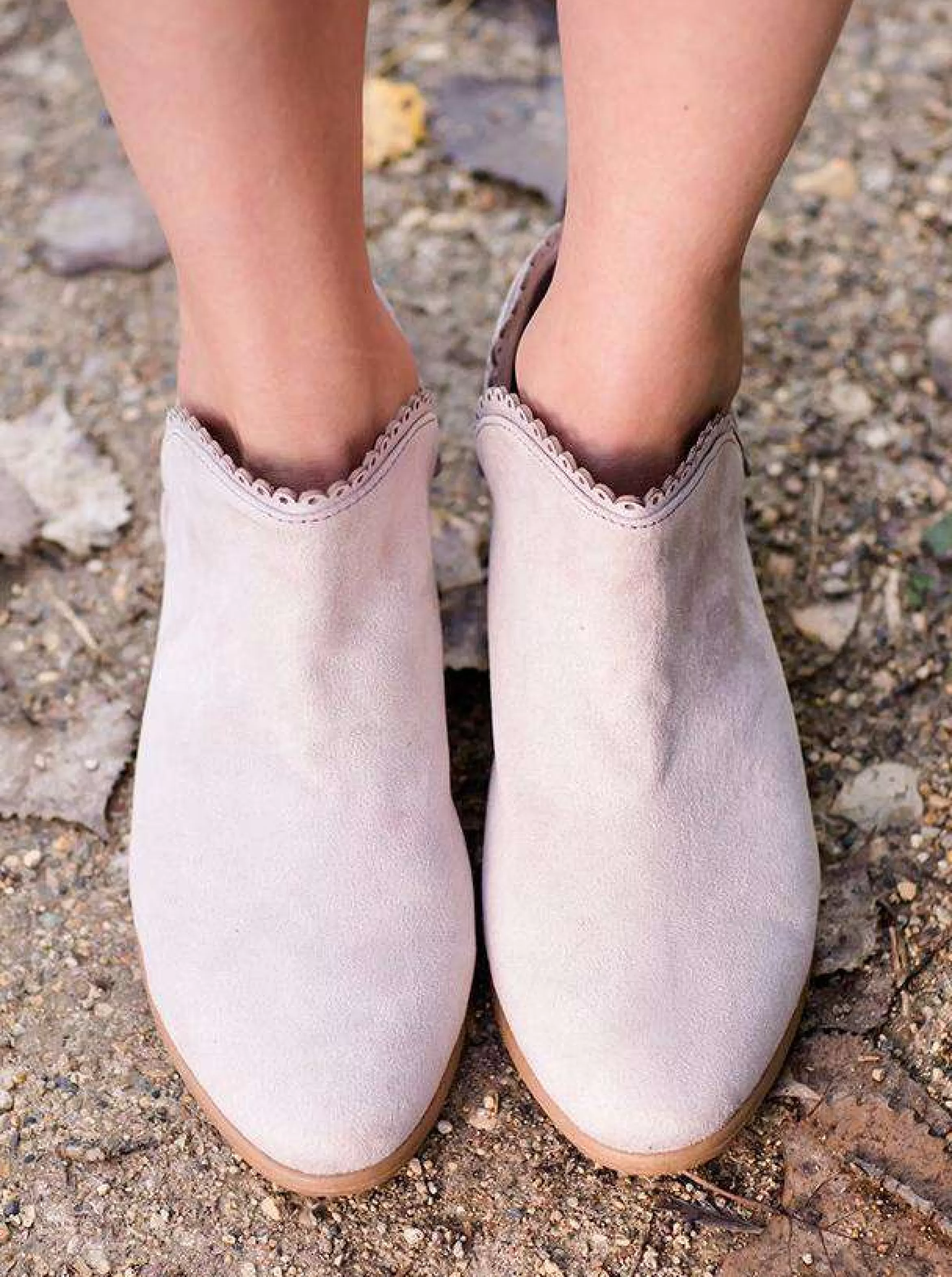 Qupid Modest Women's Suede Ankle Boot | Inherit Clothing Company New