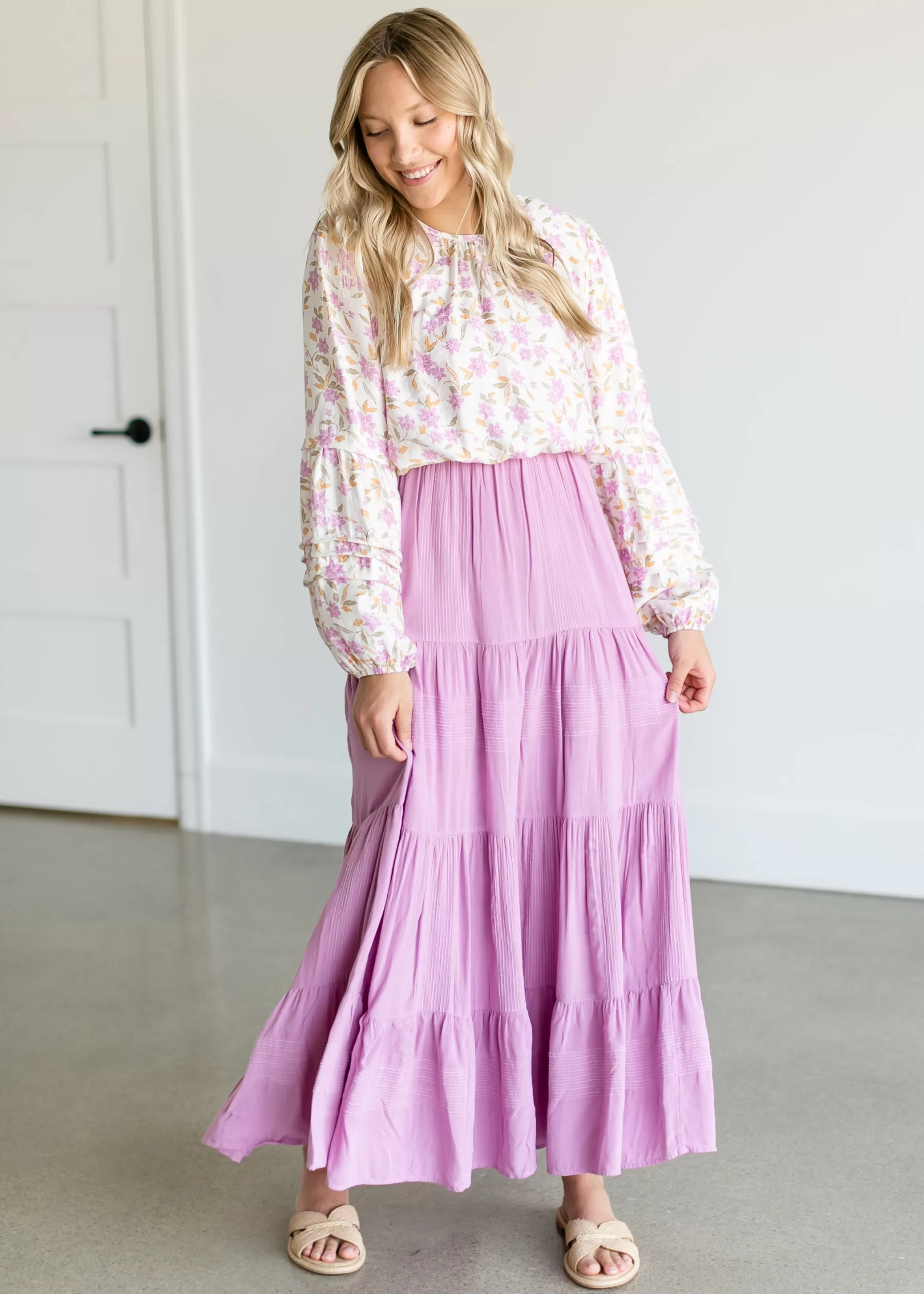 Z Supply Nylah Tropical Floral Long Sleeve Top Flash Sale
