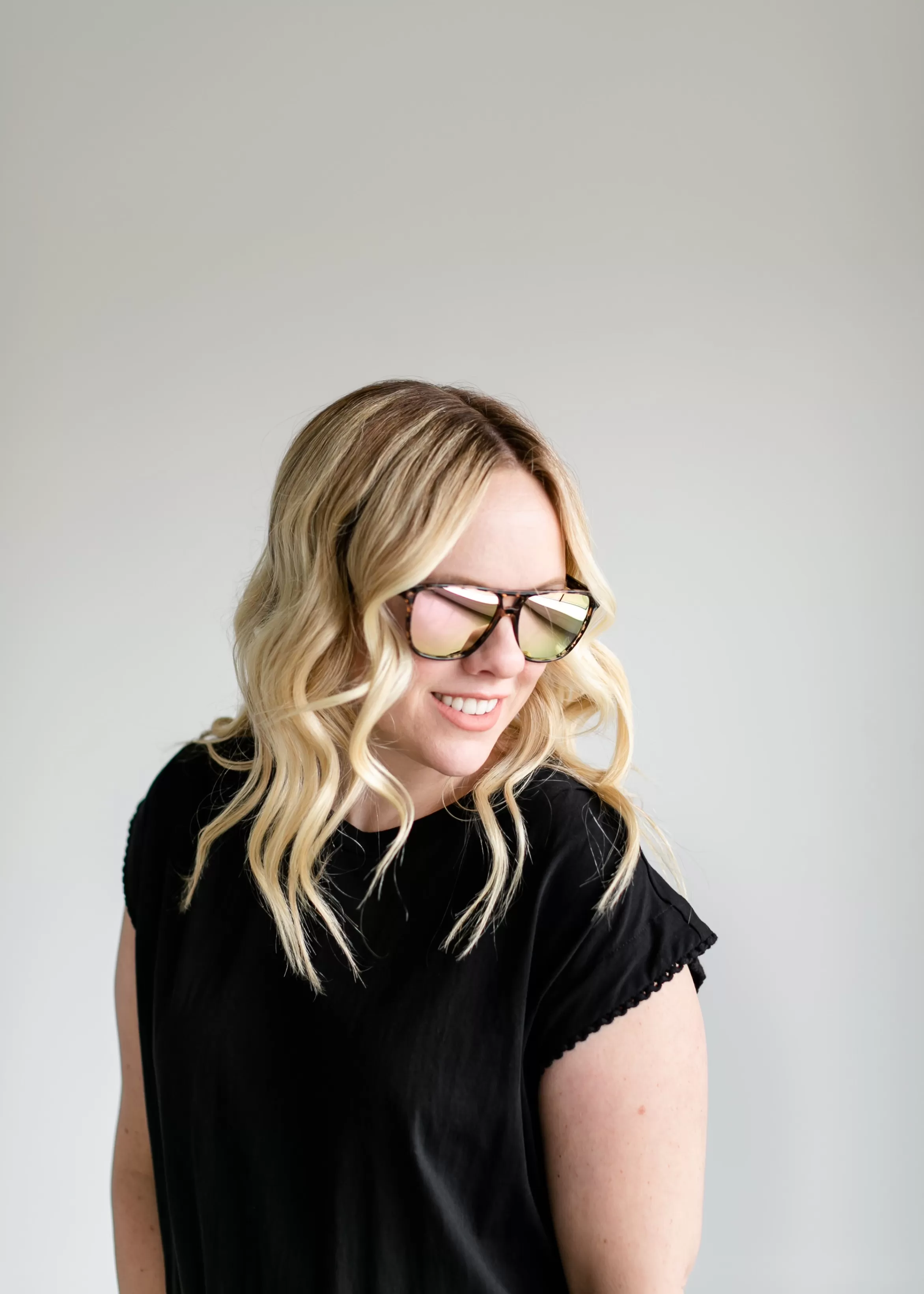 Wear Me Pro Peach Tortoise Mirror Lens Sunglasses Discount