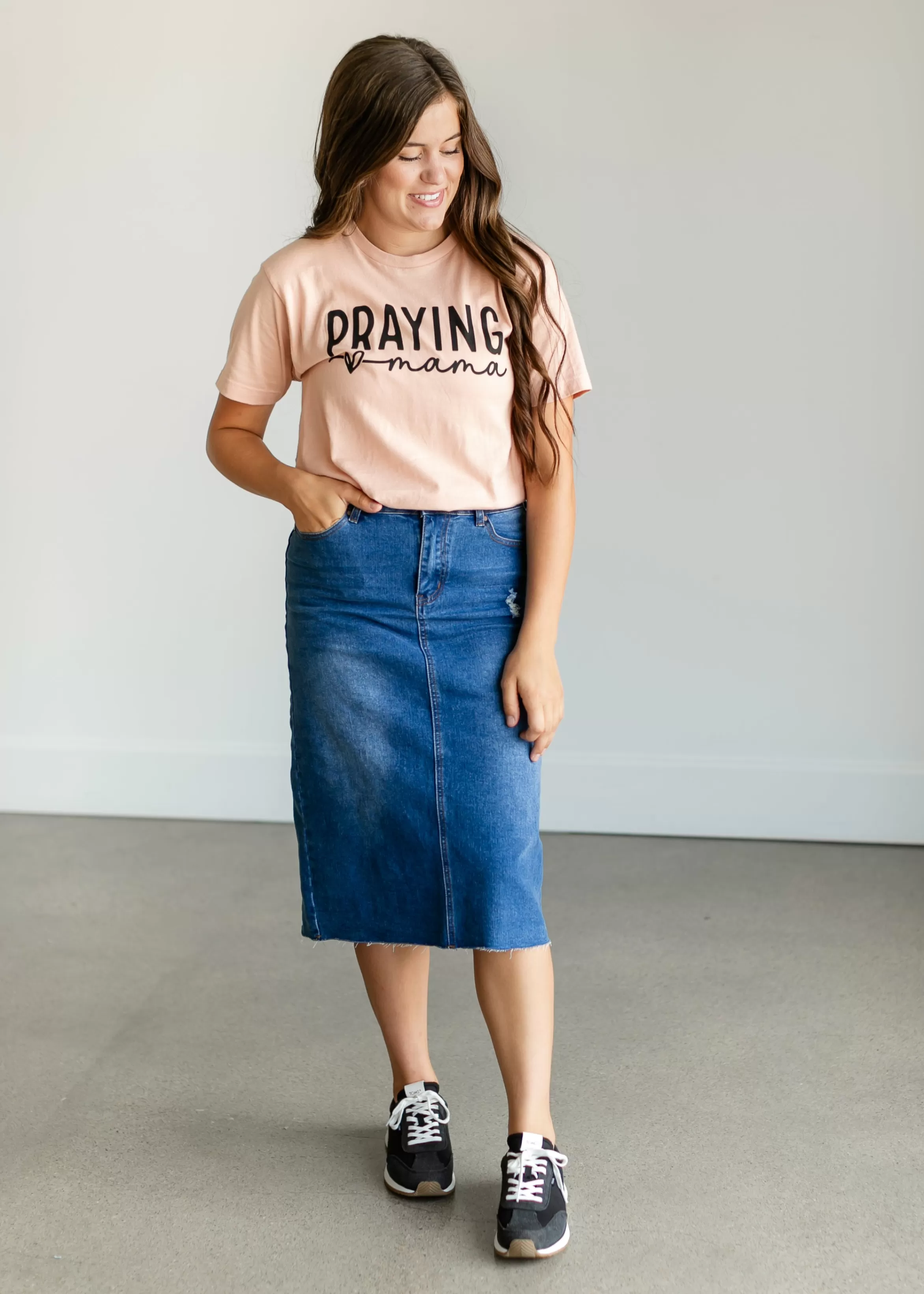 Envy Stylz Boutique Praying Mama Graphic T-Shirt Flash Sale