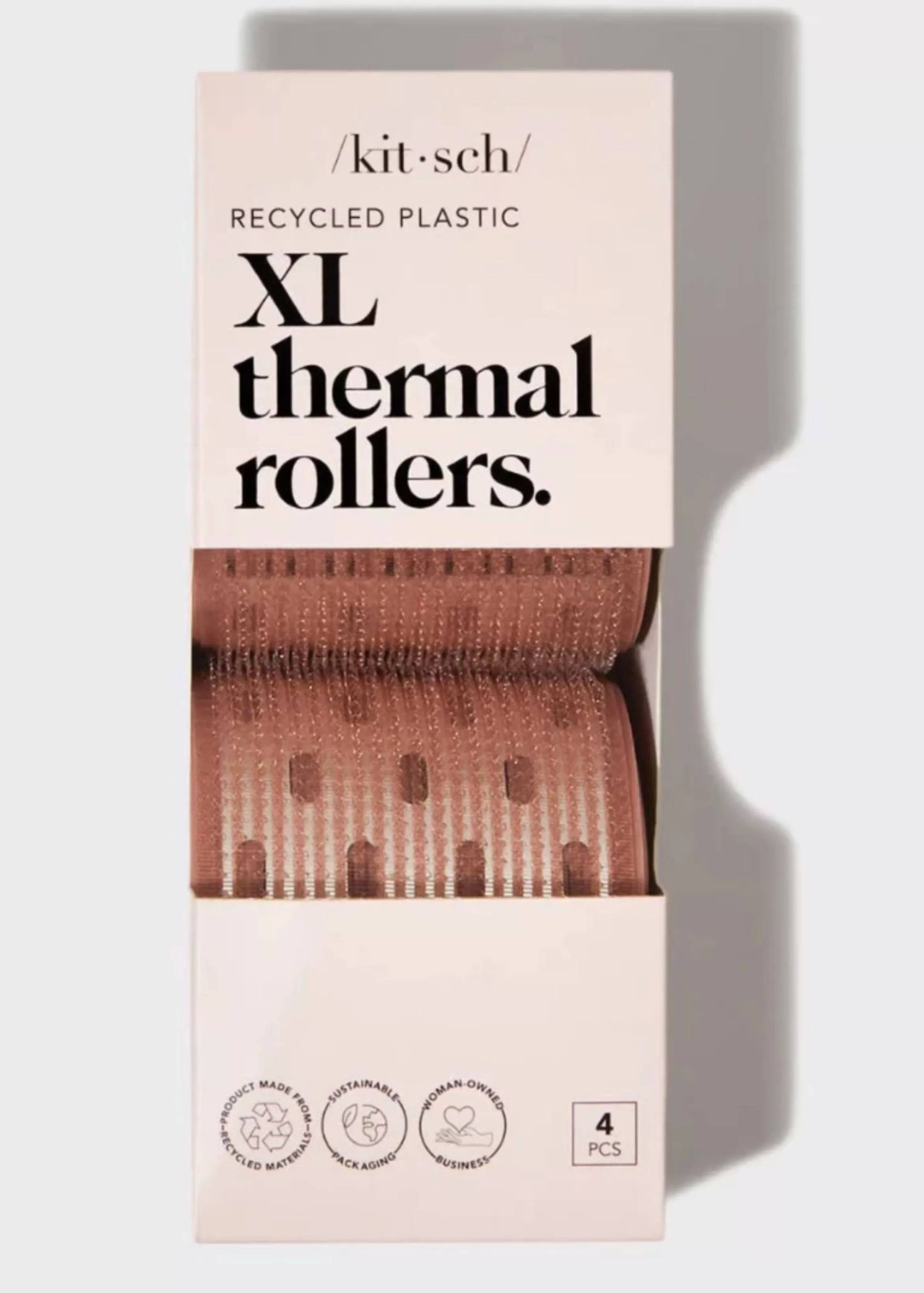 Kitsch Recycled Plastic Xl Thermal Rollers 4Pc Set Best Sale