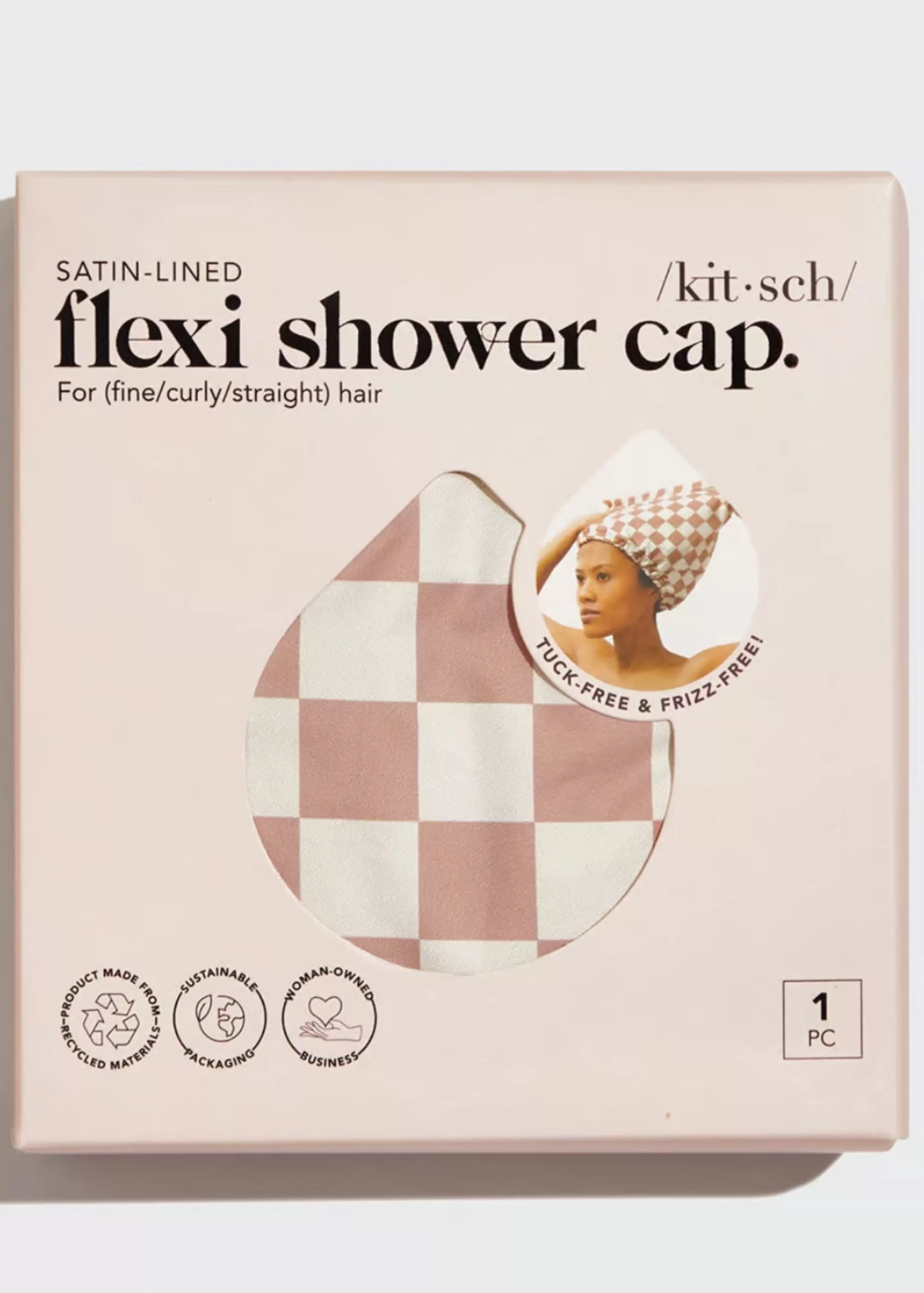 Kitsch Satin Lined Flexi Shower Cap Store