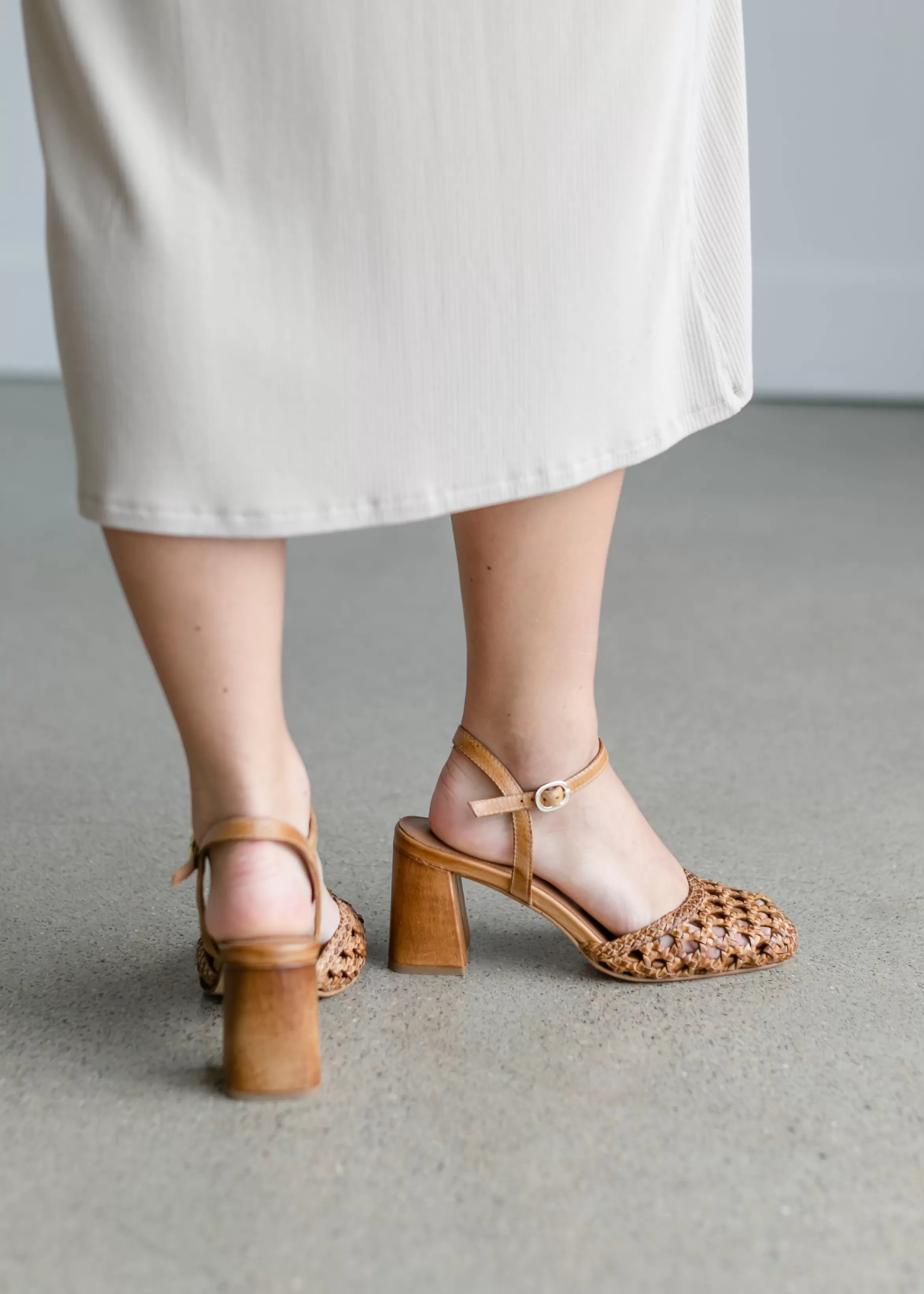 Seychelles® Bali Leather Ratten Block Heel Clearance