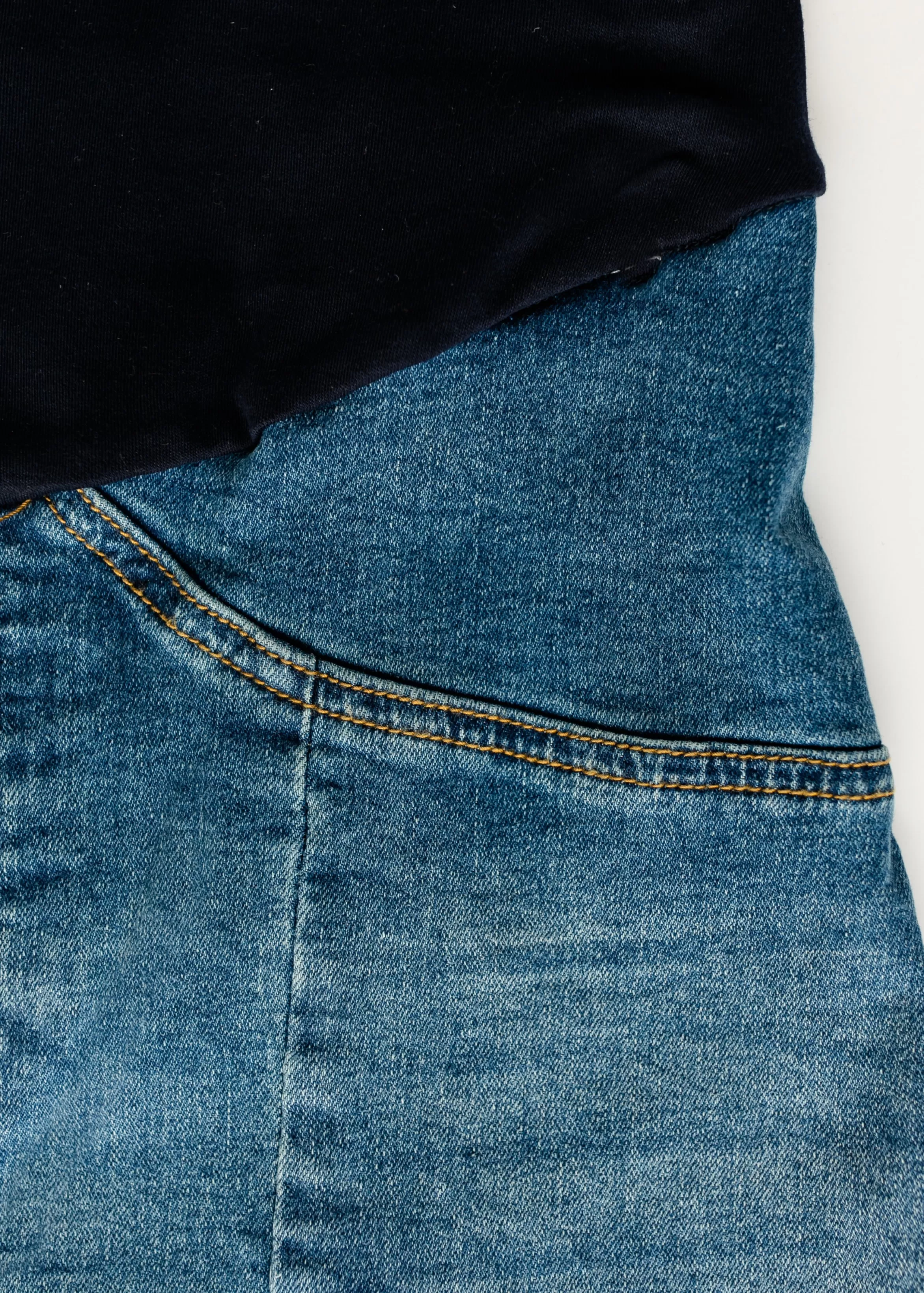 * Shayla Maternity Denim Maxi Skirt Store