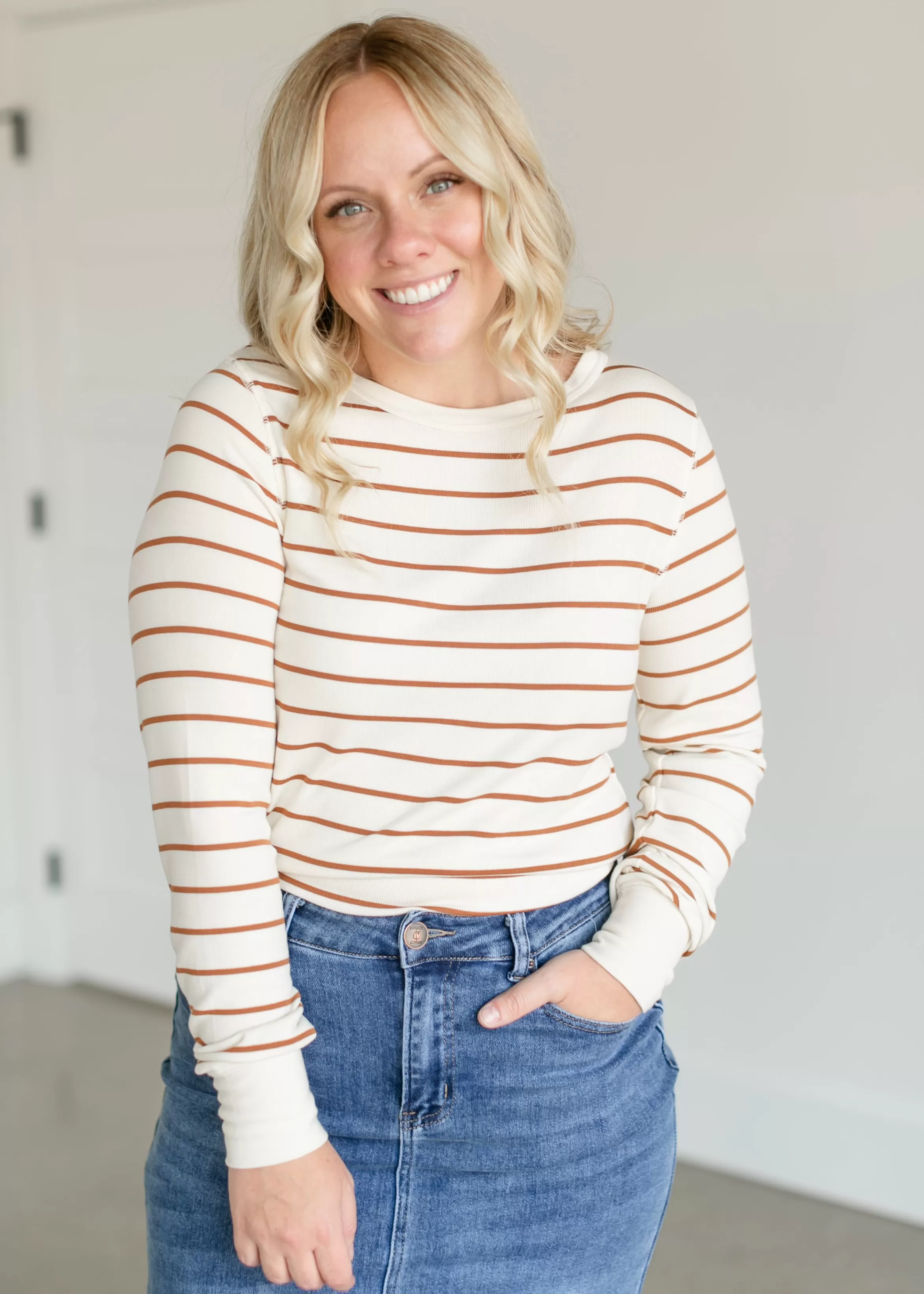 Thread & Supply Stacy Knit Crewneck Top Clearance