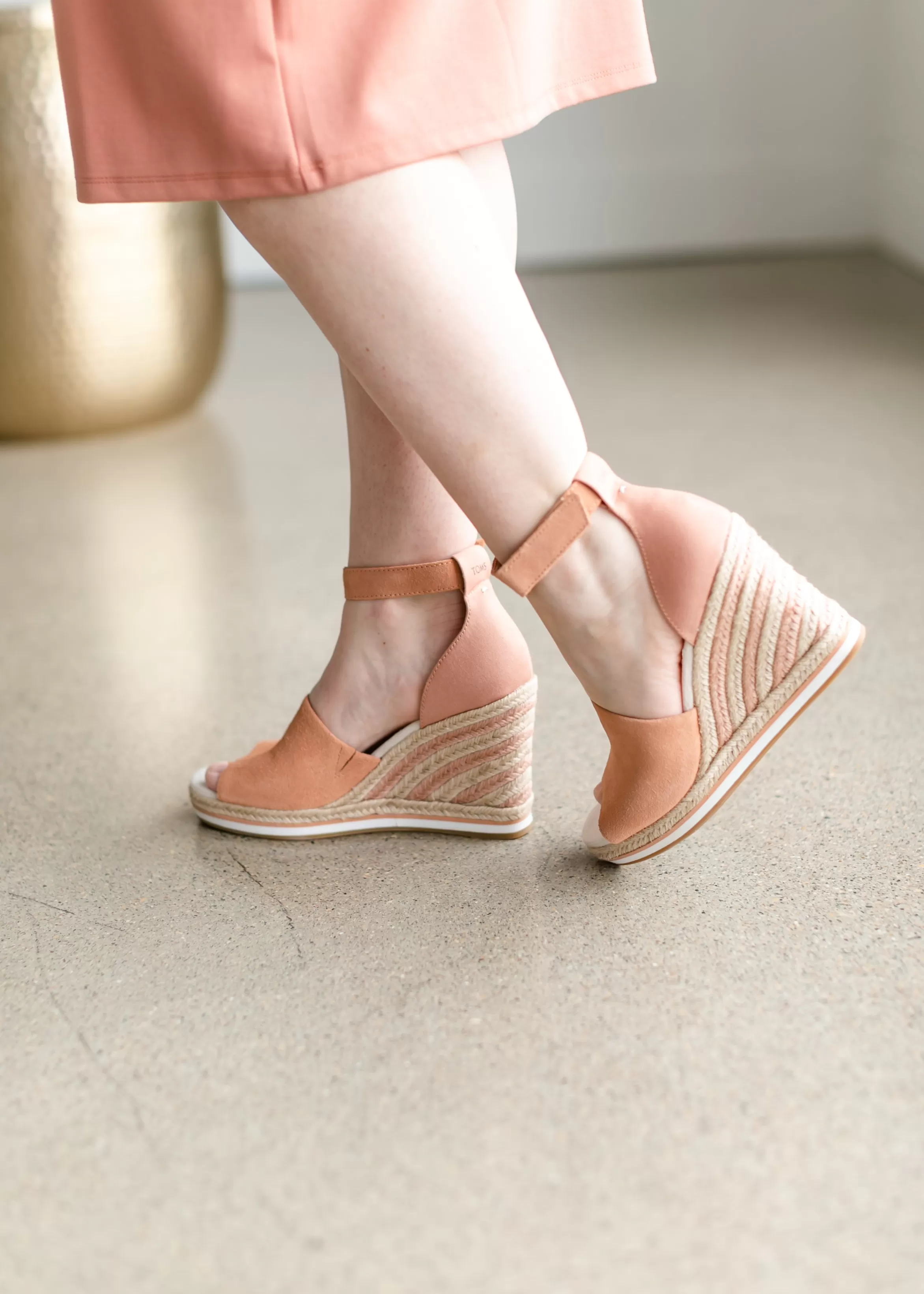 TOMS® Marisol Suede Espadrille Wedge Sandal Sale