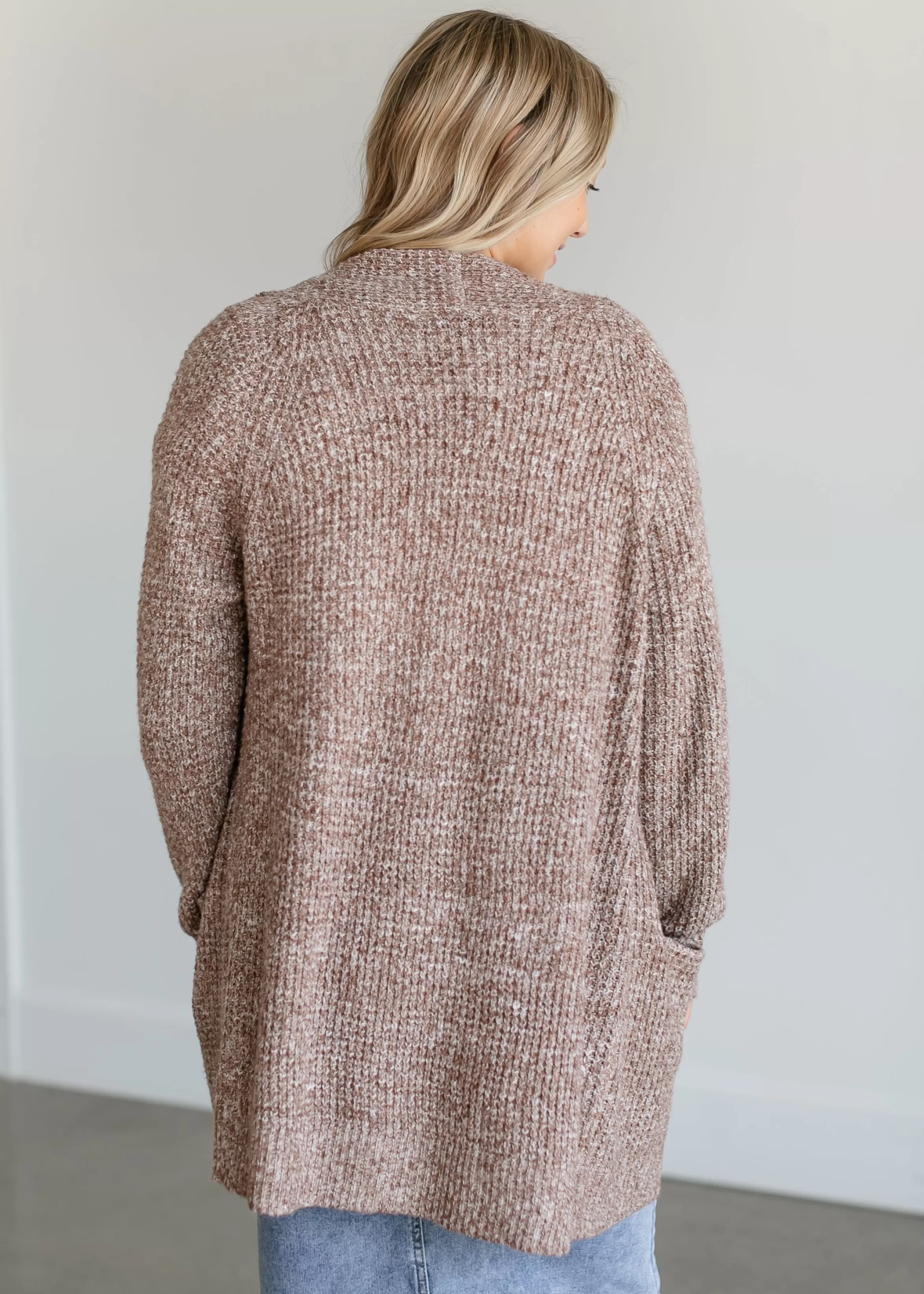 Staccato Two Tone Open Front Knit Cardigan Best Sale
