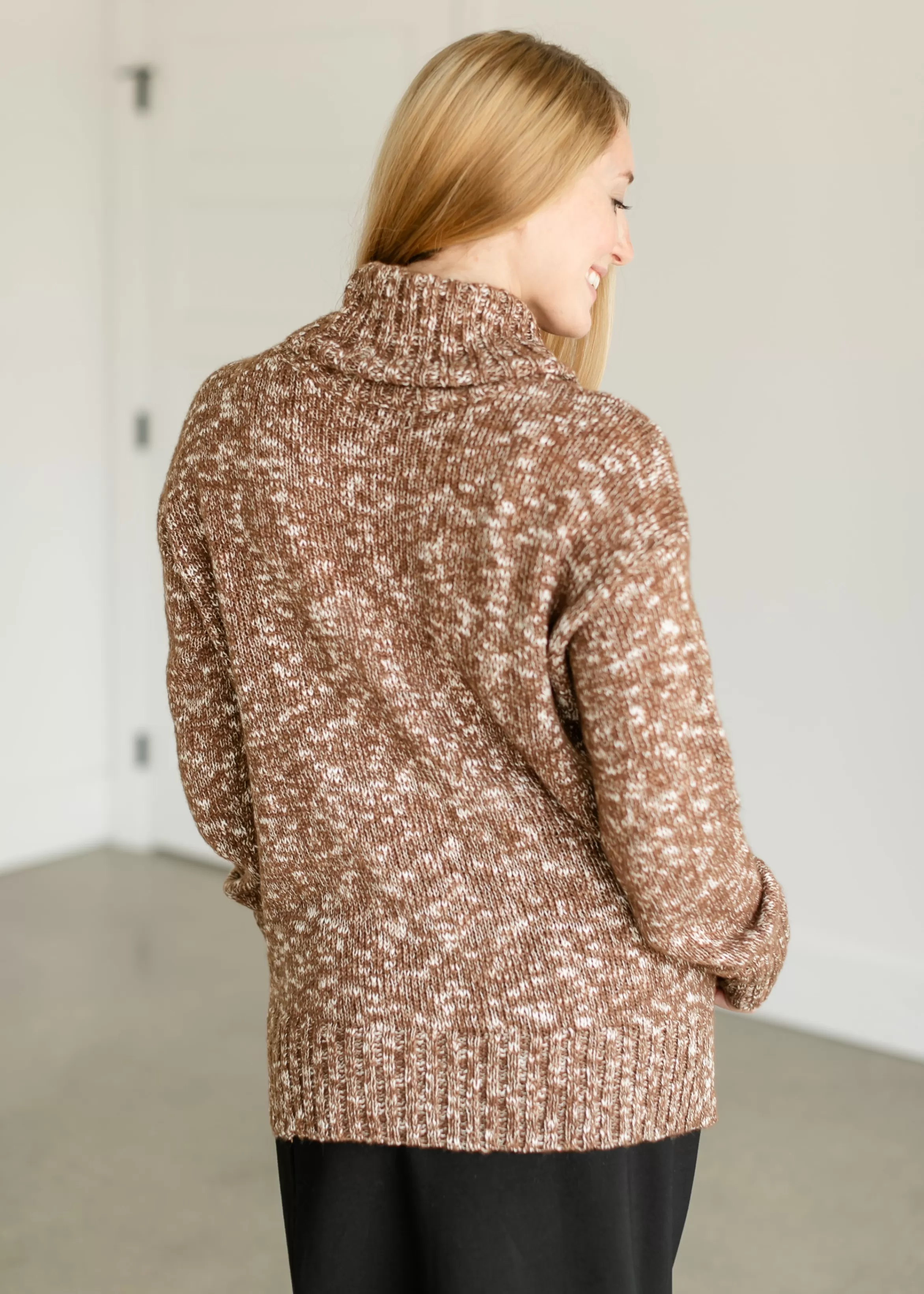 Staccato Two Tone Turtleneck Sweater New