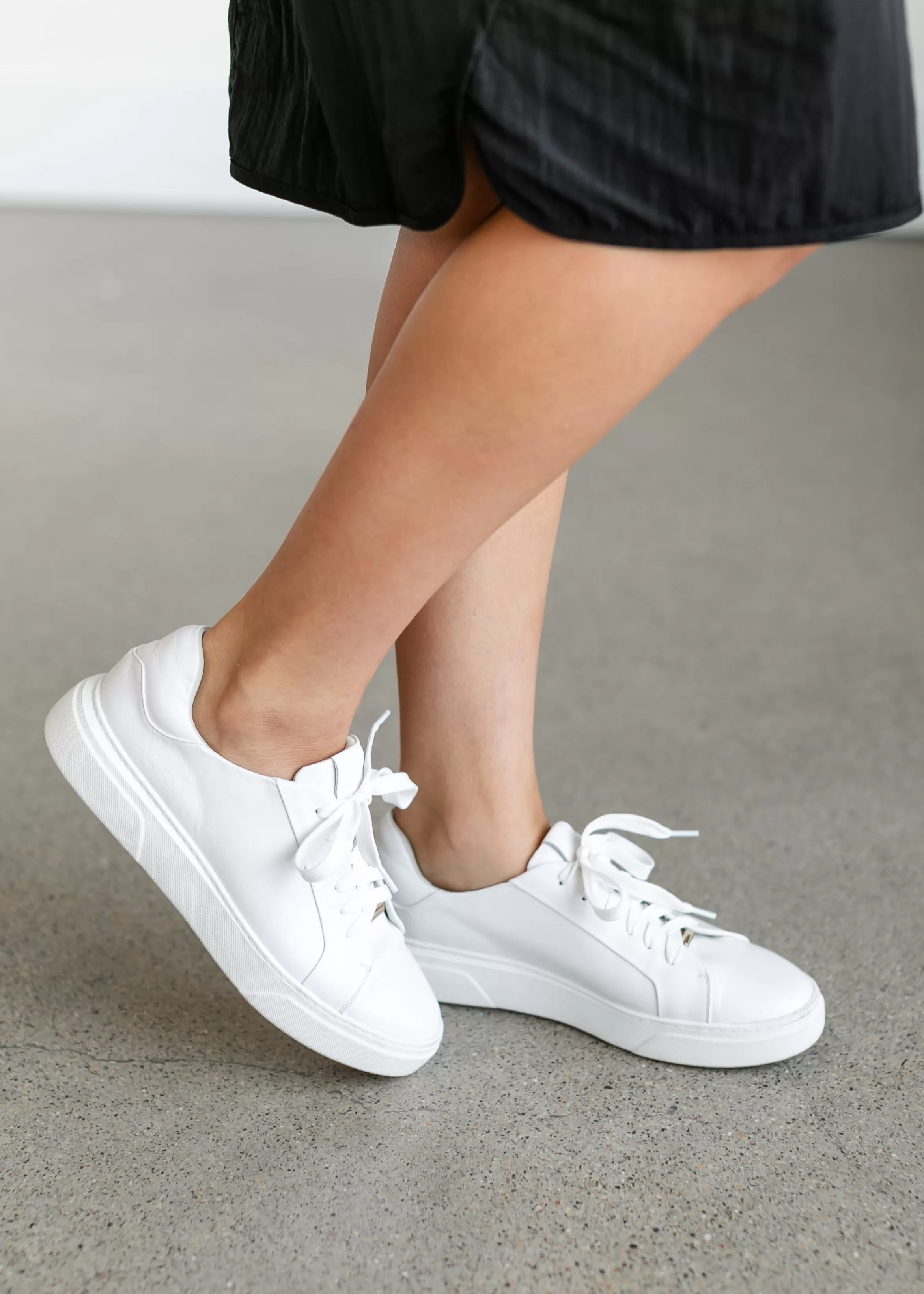 Rag Company White Leather Platform Sneakers Flash Sale