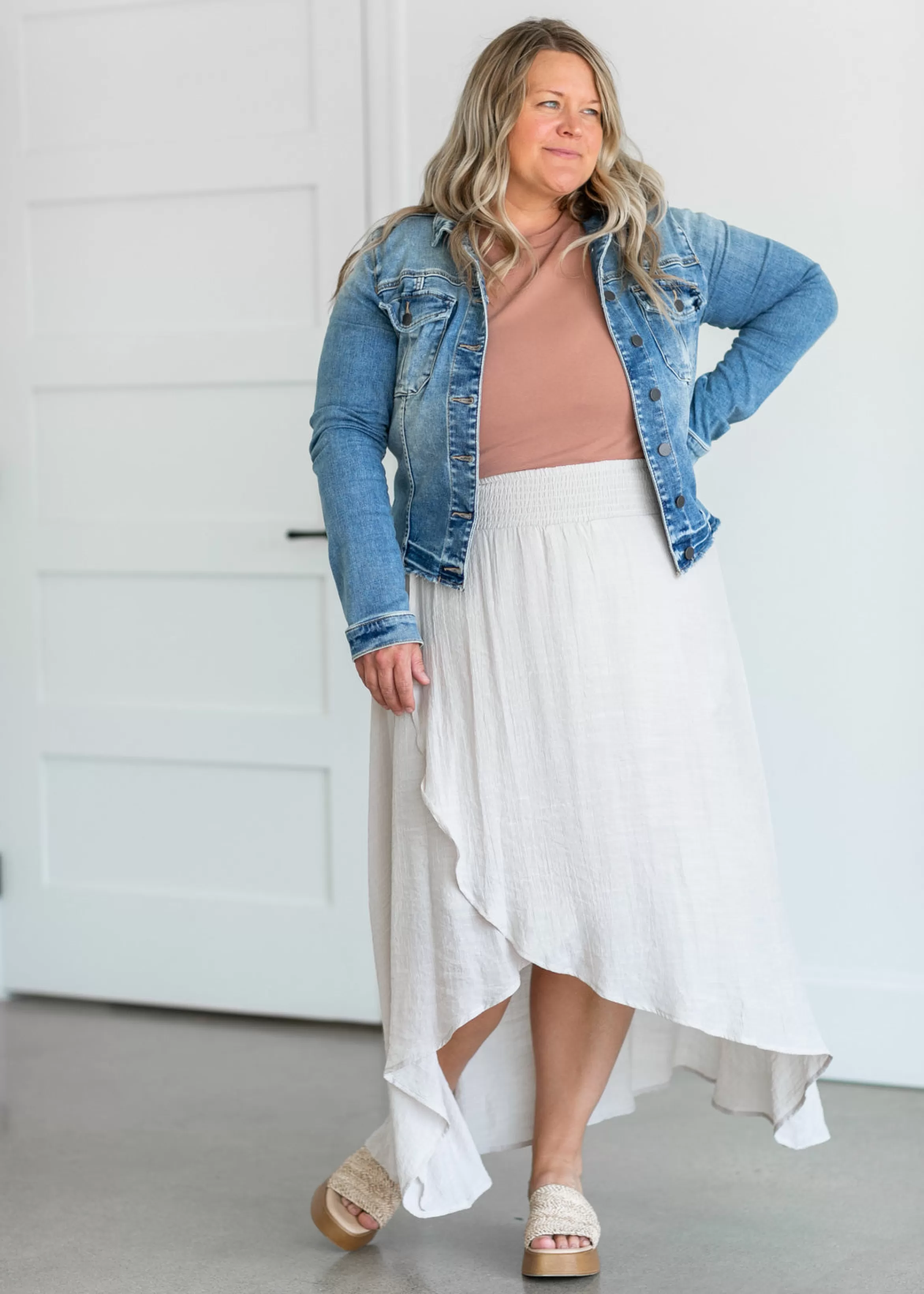Wishlist Wrap High Low Midi Skirt Clearance